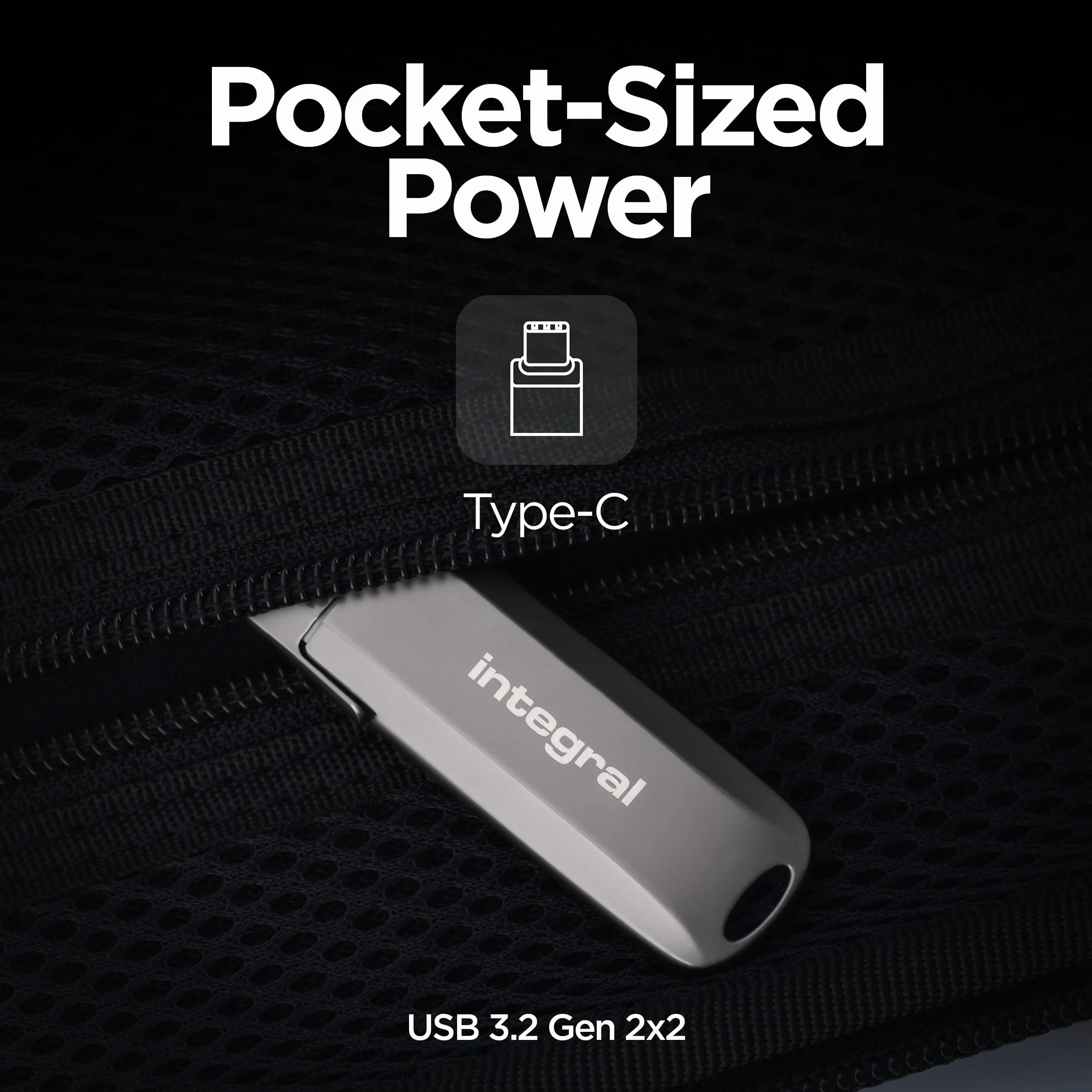 Integral USSD 512 GB Turbo-C USB 3.2 Gen 2×2 metalowa pamięć USB SSD odczyt 2000 MB/s zapis 1700 MB/s