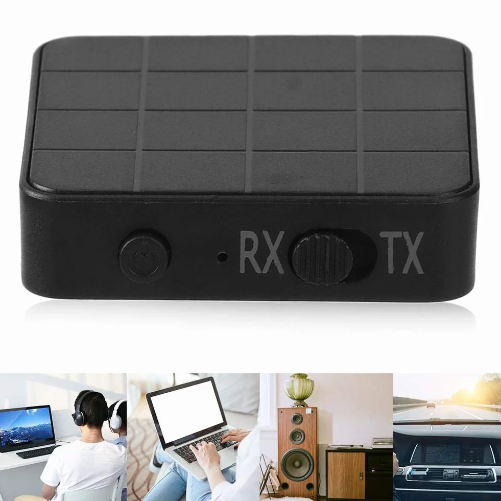 Nadajnik audio Bluetooth 5.0 2 w 1 odbiornik stereo do TV samochodu PC