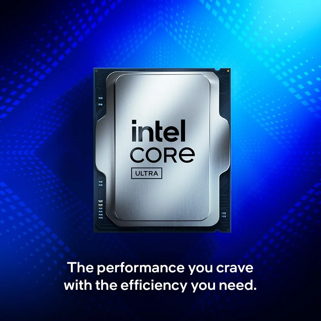 Procesor Intel Core Ultra 7 265 do komputerów stacjonarnych. 20 rdzeni (8 rdzeni wydajnościowych + 12 energooszczędnych) do 5,3 GHz.
