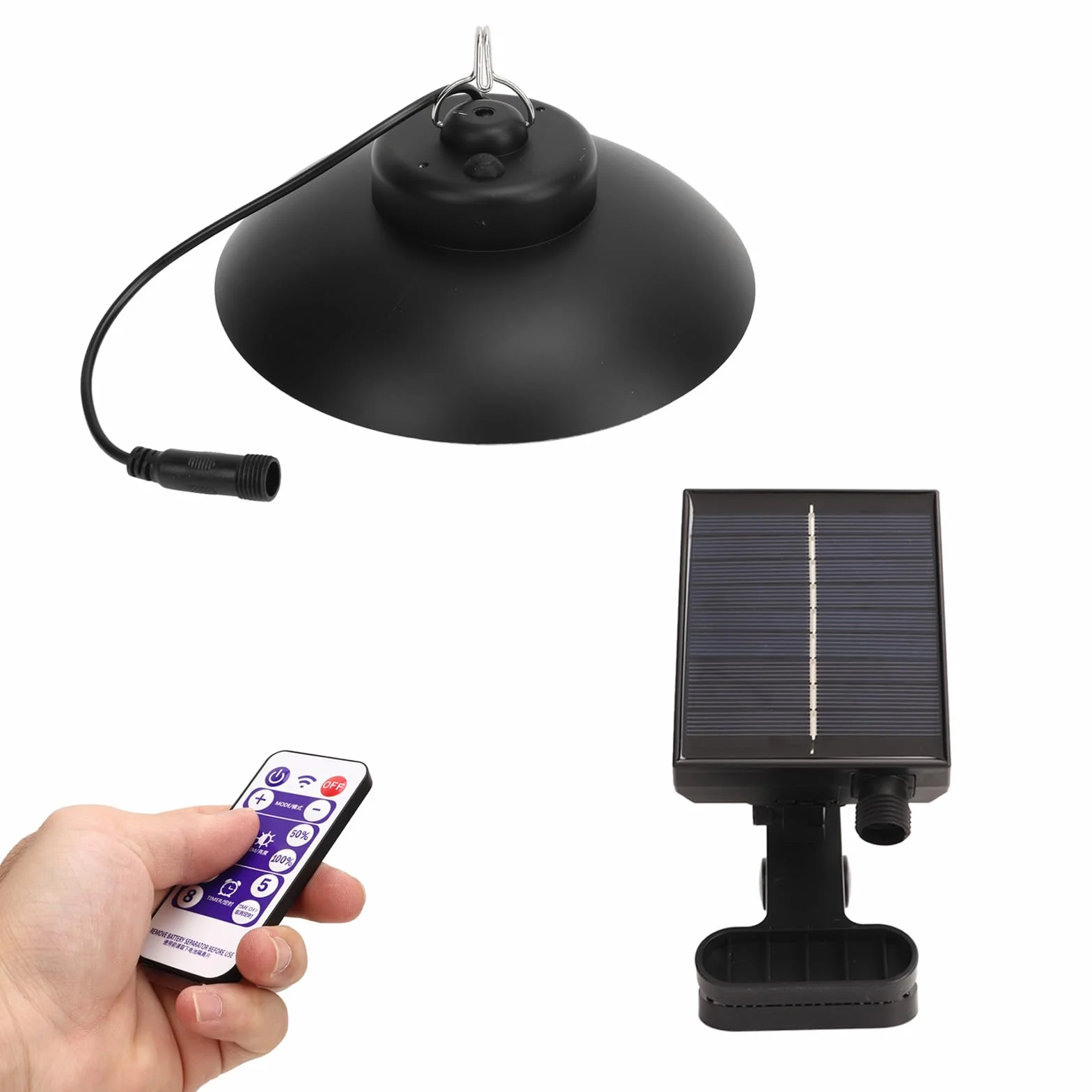 Outdoor Solar Umbrella Light Przenośne światło Słoneczne LED 3 Regulacja Temperatury Barwowej za pomocą Pilota Zdalnego Sterowania