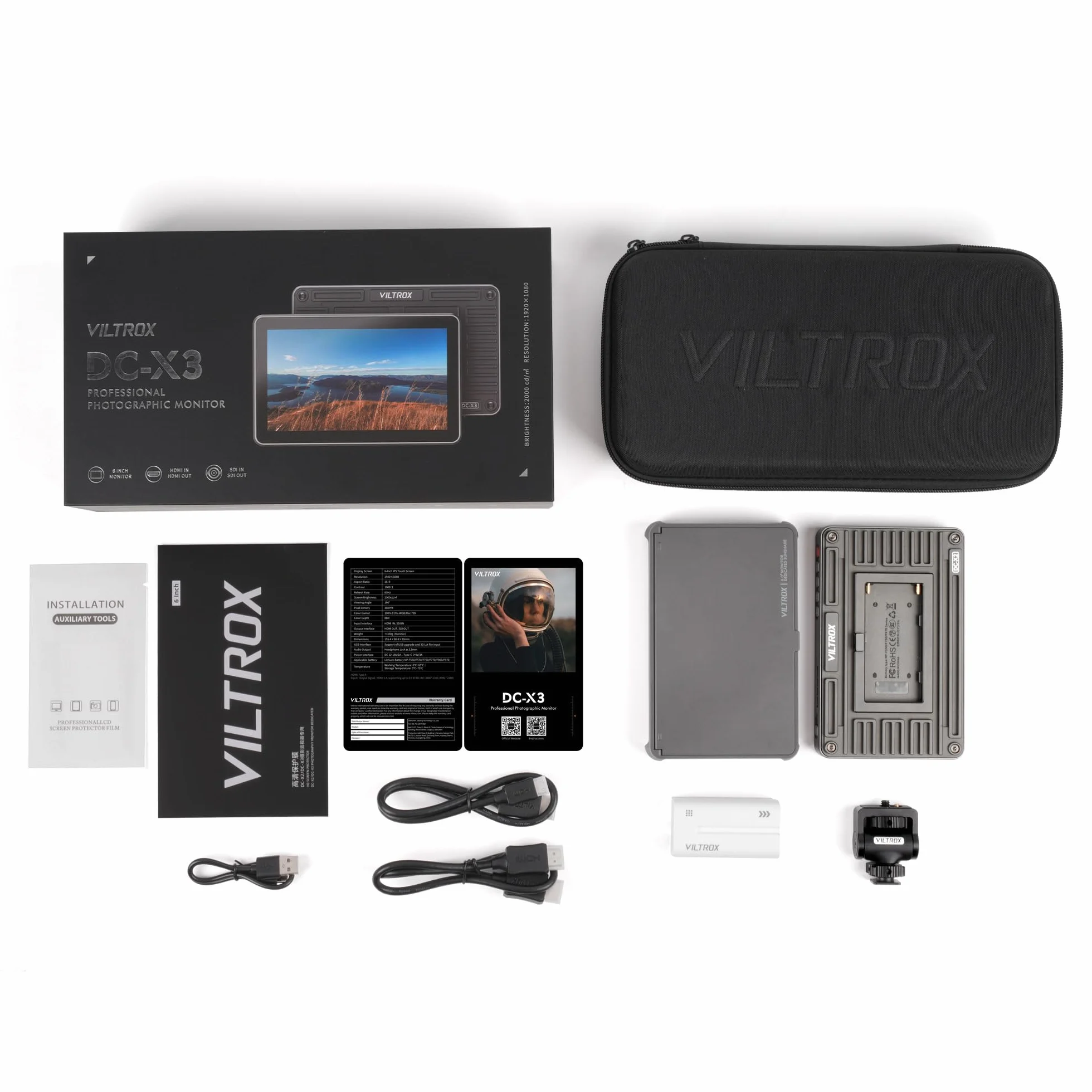 VILTROX Monitor kamery DC-X3 SDI