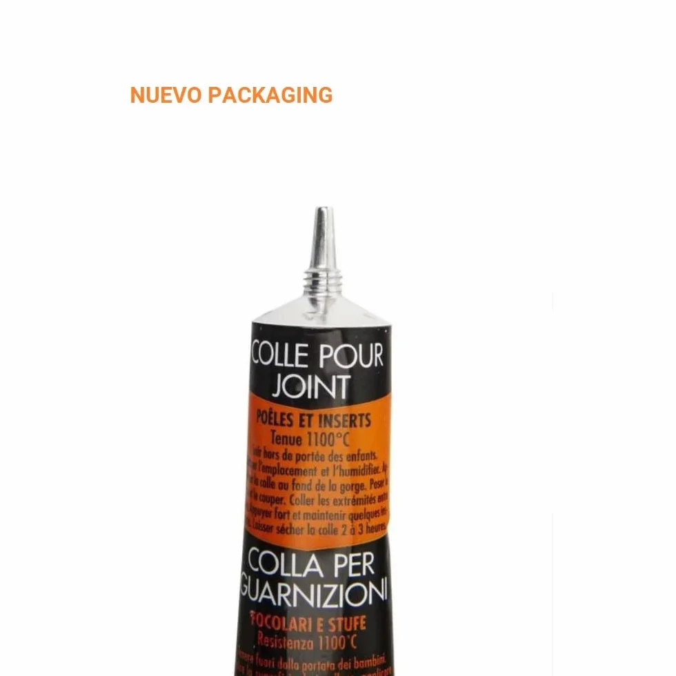 Czarny klej ogniotrwały do uszczelek 50ml - gotowy do użycia - specjalny kominek, palenisko, wkład i piec - odporność na wysokie temperatury 1100°C - produkcja francuska - pirofic