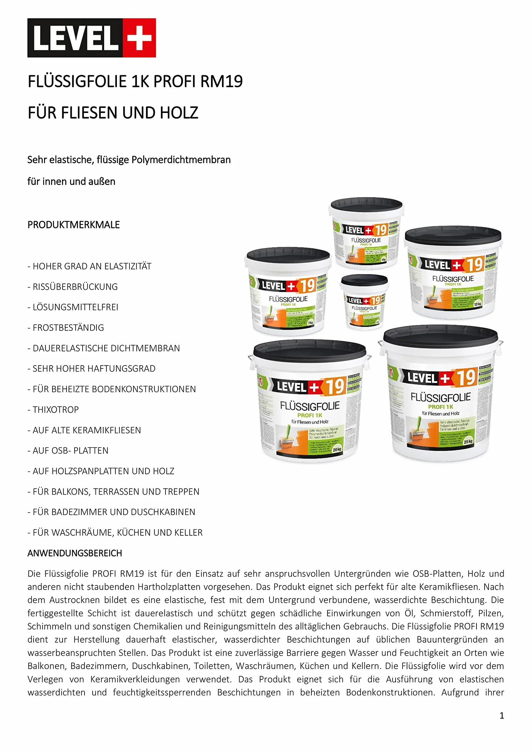 Folia w płynie 1,5 kg Hydroizolacja Na Balkon Taras Drewno OSB Level+19