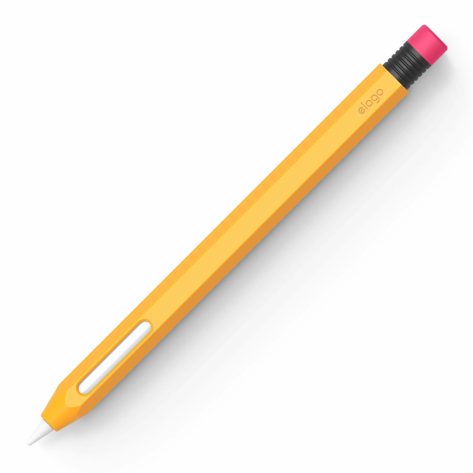 elago Classic Pencil Case Kompatybilny z Apple Pencil 2nd Generation Etui, kompatybilny z ładowaniem magnetycznym i podwójnym dotknięciem (obowiązkowe przeczytanie instrukcji instalacji) (żółty)