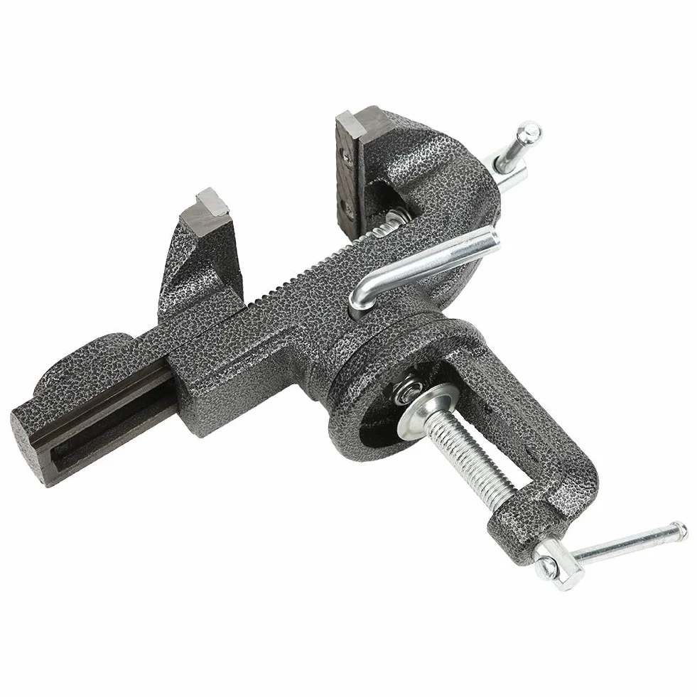 Imadło stołowe 80 mm, 360 stopni, miniaturowy zacisk do stołu roboczego, wyposażenie warsztatu żeliwnego