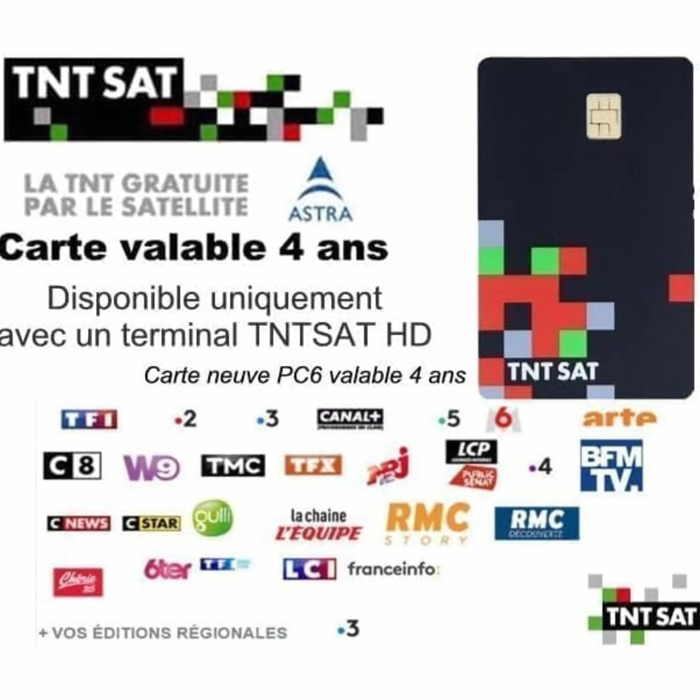 Oficjalna nowa karta SAT TNT - dekoder odbiornika satelitarnego Astra 19.2