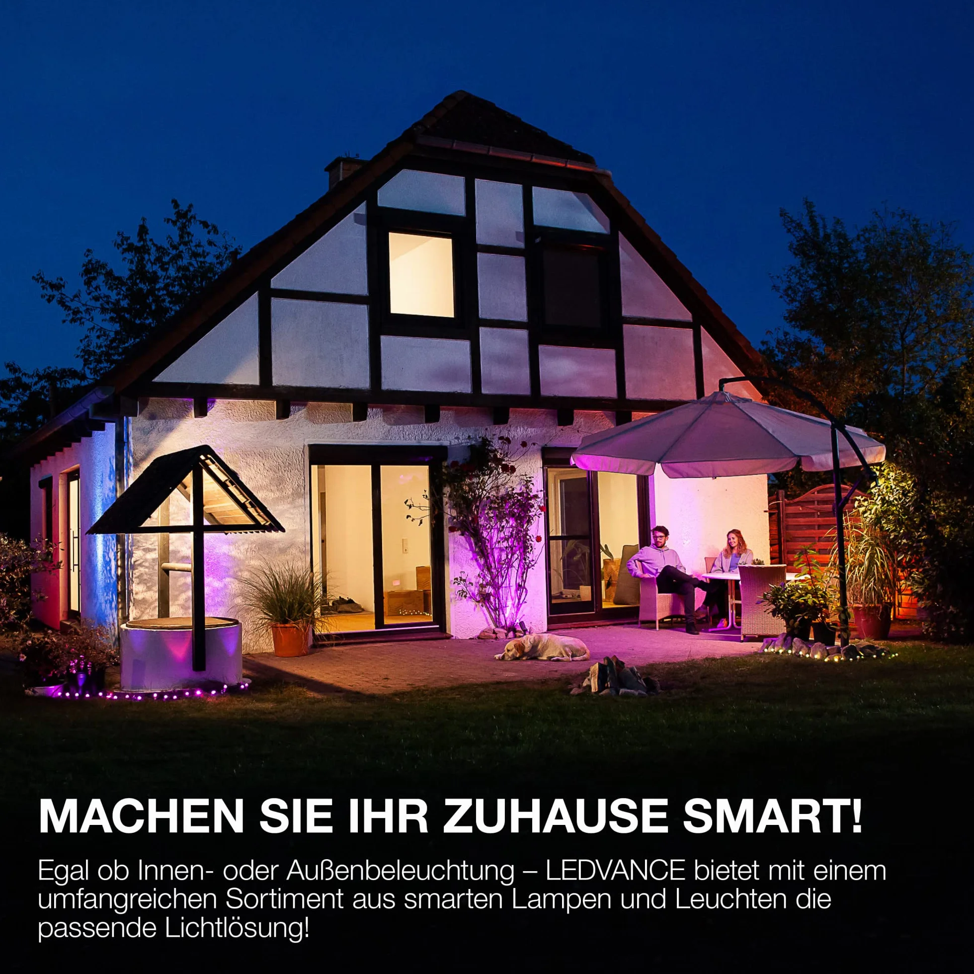 LEDVANCE Inteligentna żarówka LED z Wifi, E27, Możliwość ściemniania, Ciepła biel (2500K), Kształt żarówki, Przezroczysty żarnik w przydymionym szkle, Możliwość sterowania za pomocą Alexa, Google