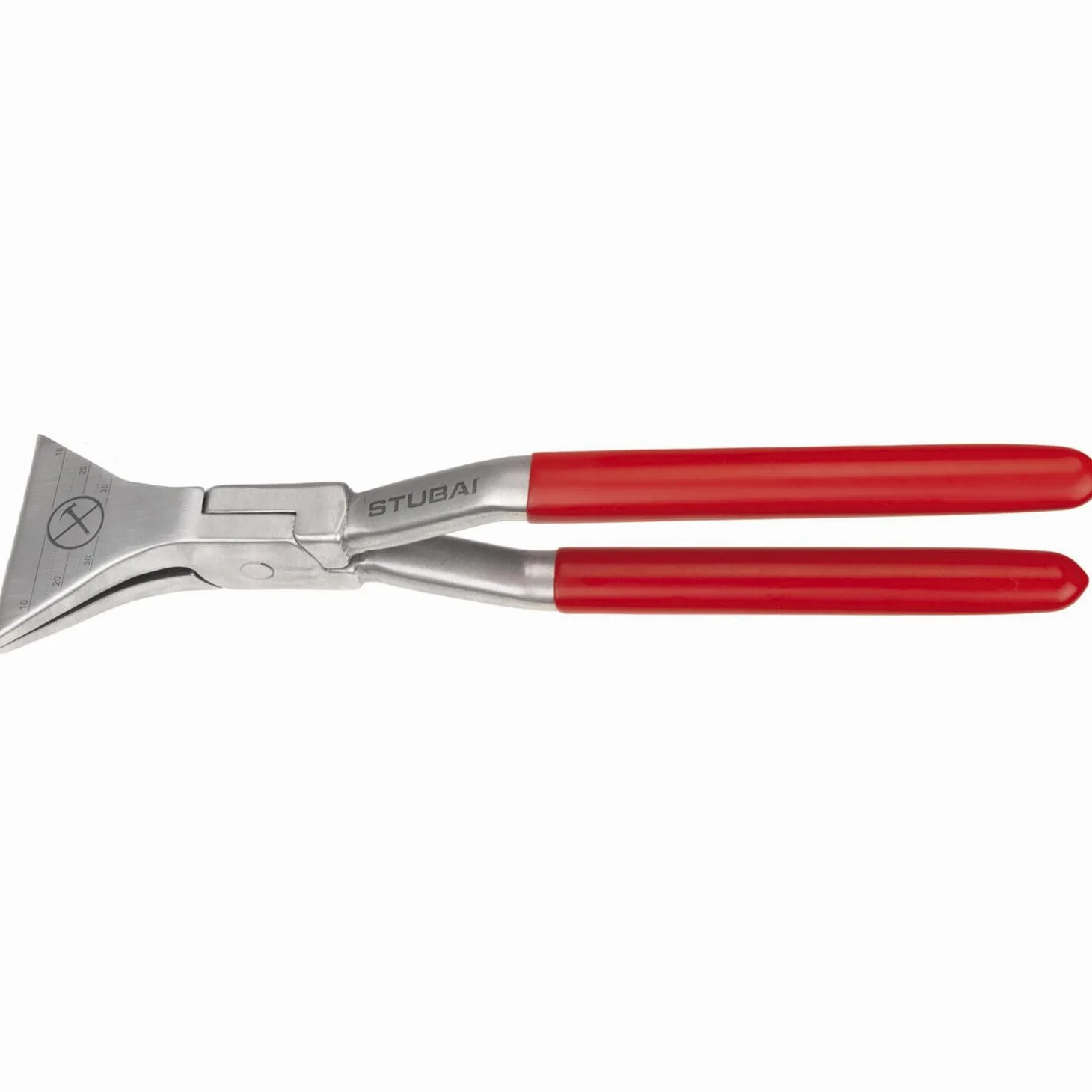 STUBAI Szczypce składane do spenglera, lekkie aluminium, prosta szerokość szczęk 60 mm, długość 270 mm