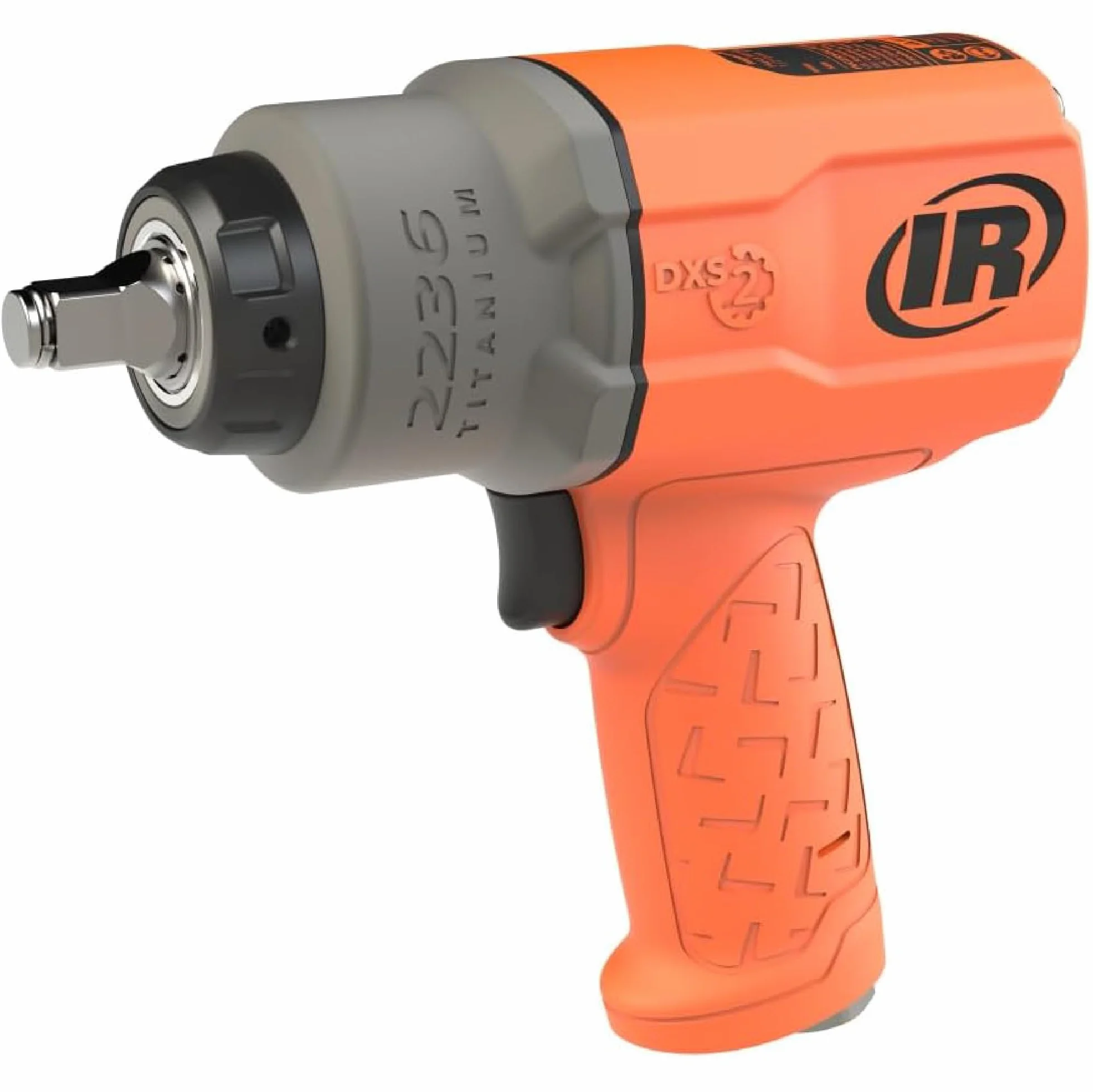 Ingersoll Rand 2236QTIMAX-O DXS2 Klucz Udarowy Pneumatyczny, Cichy, 2033 Nm, Tytanowa Obudowa, Pierścień, Pomarańczowy