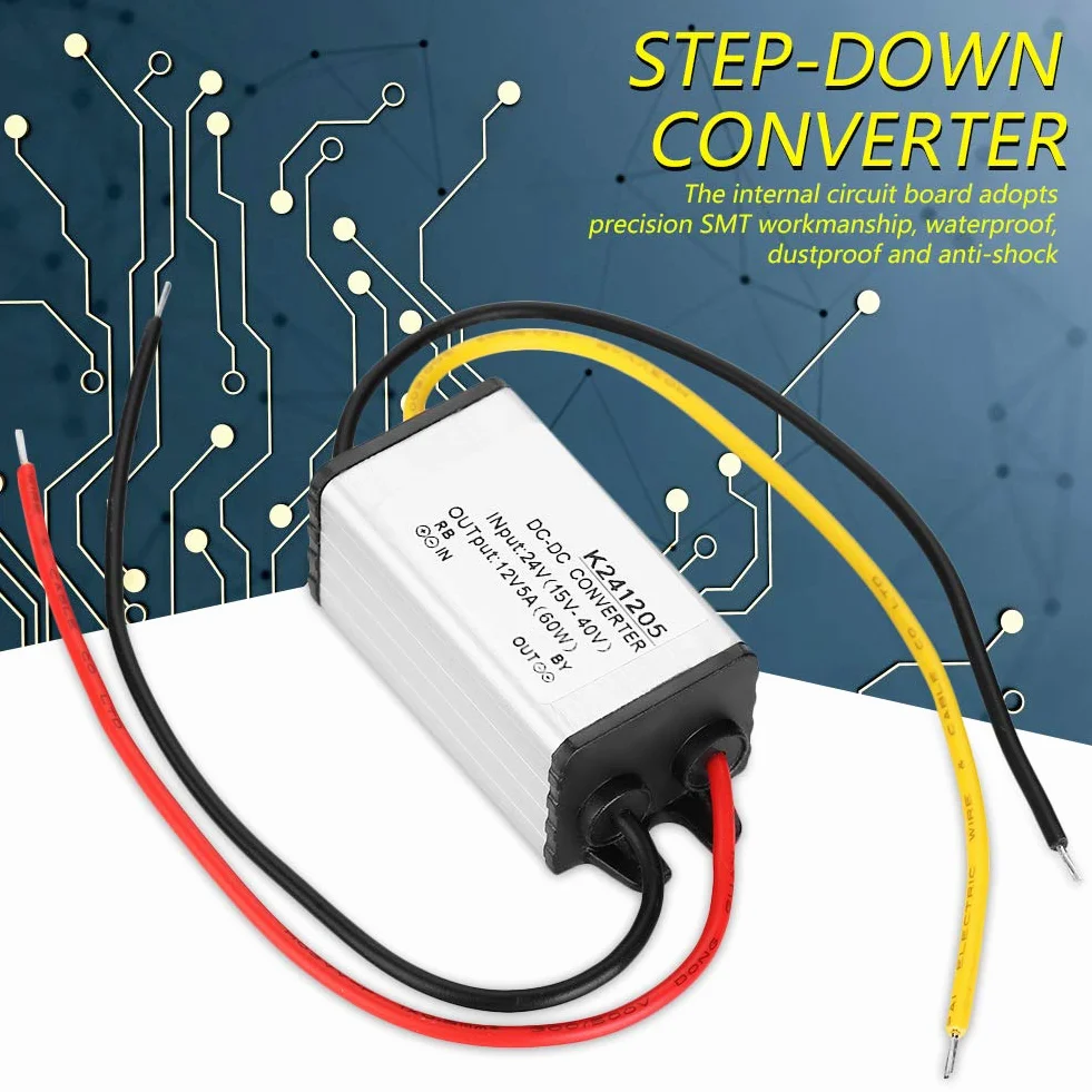 BuyWeek Przetwornica DC-DC 24V na 12V Buck GYVRM-K241205