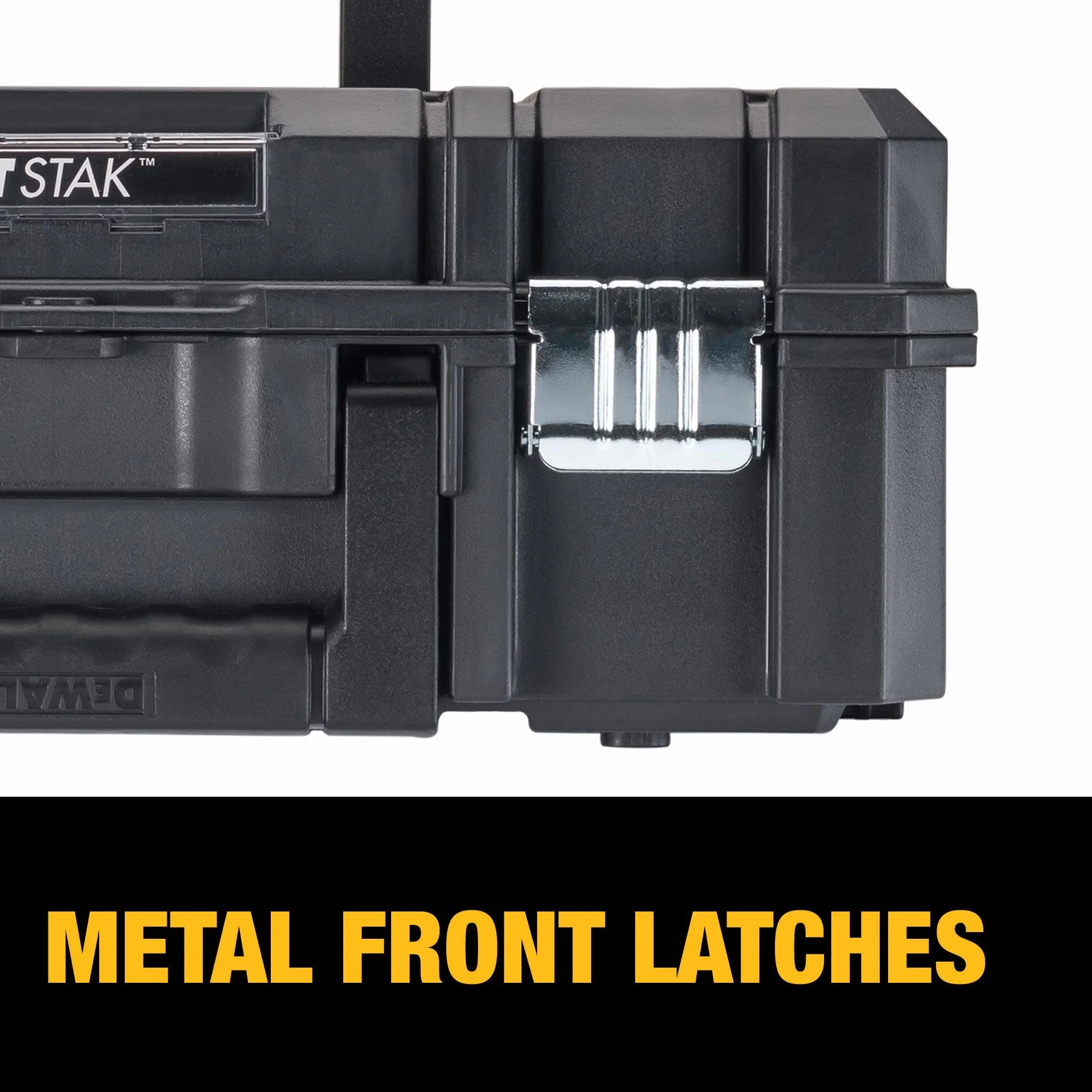 DEWALT TSTAK II skrzynka narzędziowa, 33 cm, płaska góra, nośność do 29 kg, elastyczne platformy do układania w stos (DWST17807)
