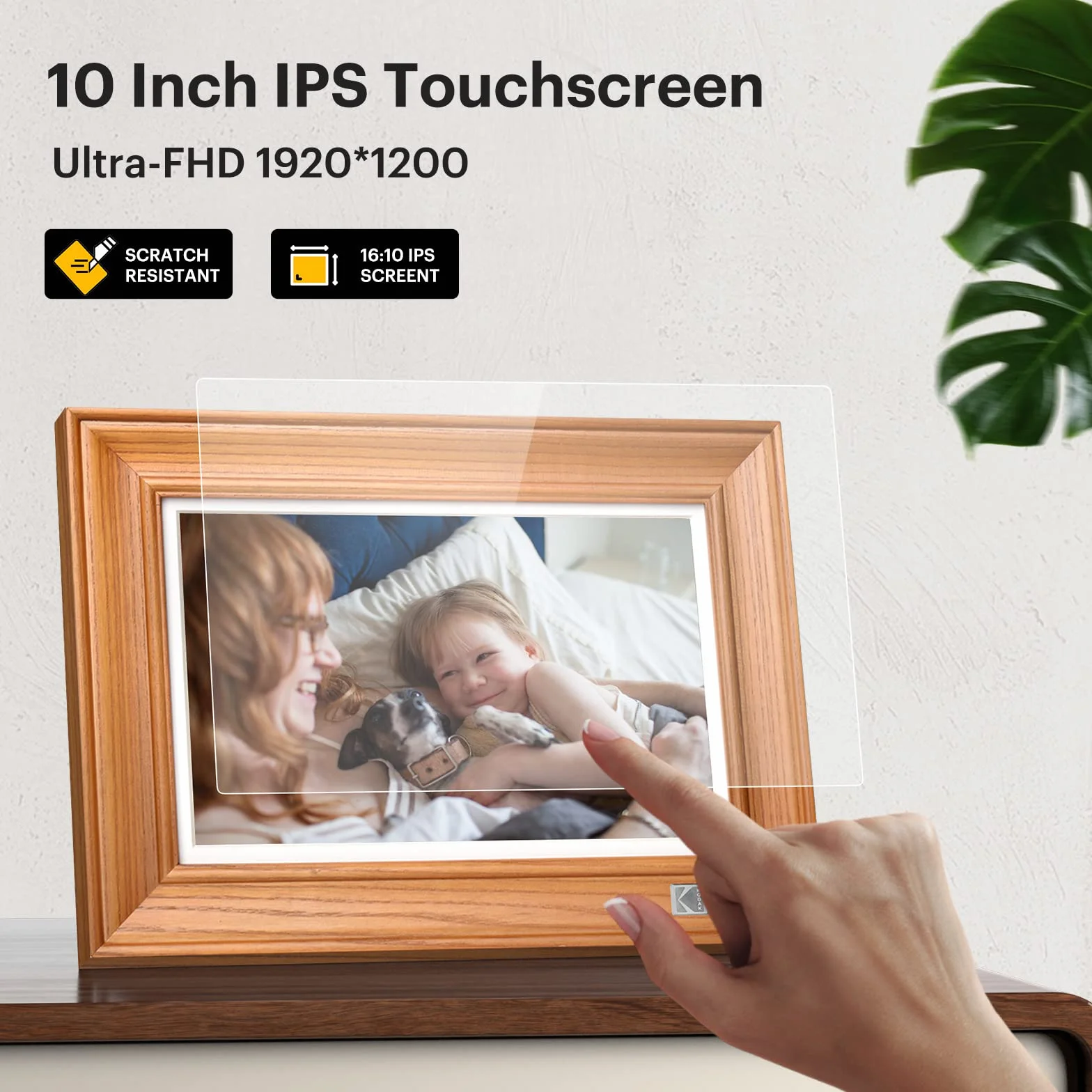 KODAK Cyfrowa ramka WiFi 10 cali FHD 1920x1200 Ekran dotykowy 32GB