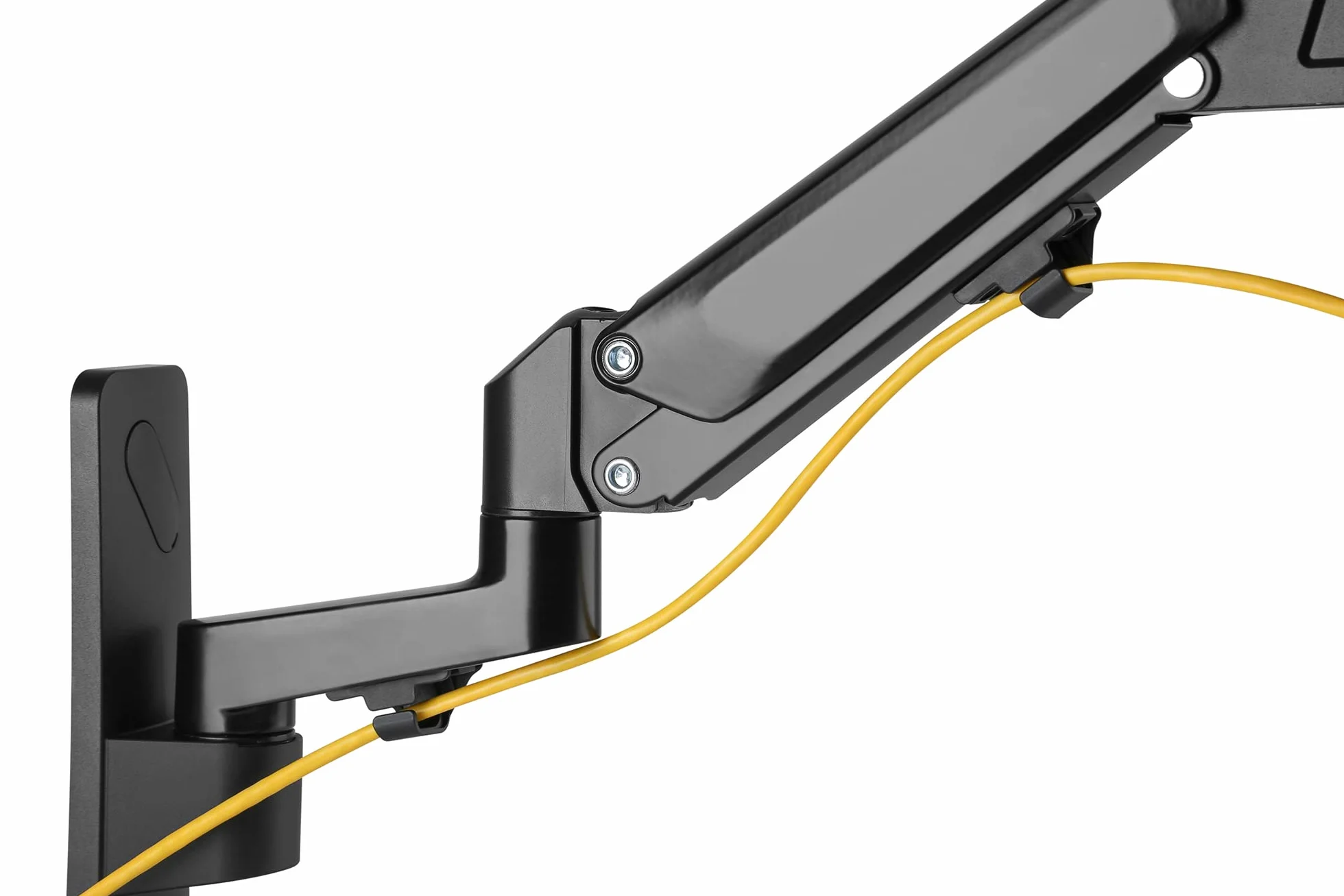 DIGITUS uchwyt ścienny do monitora ze sprężyną gazową 17-43" 23 kg VESA 75x75 100x100 czarny