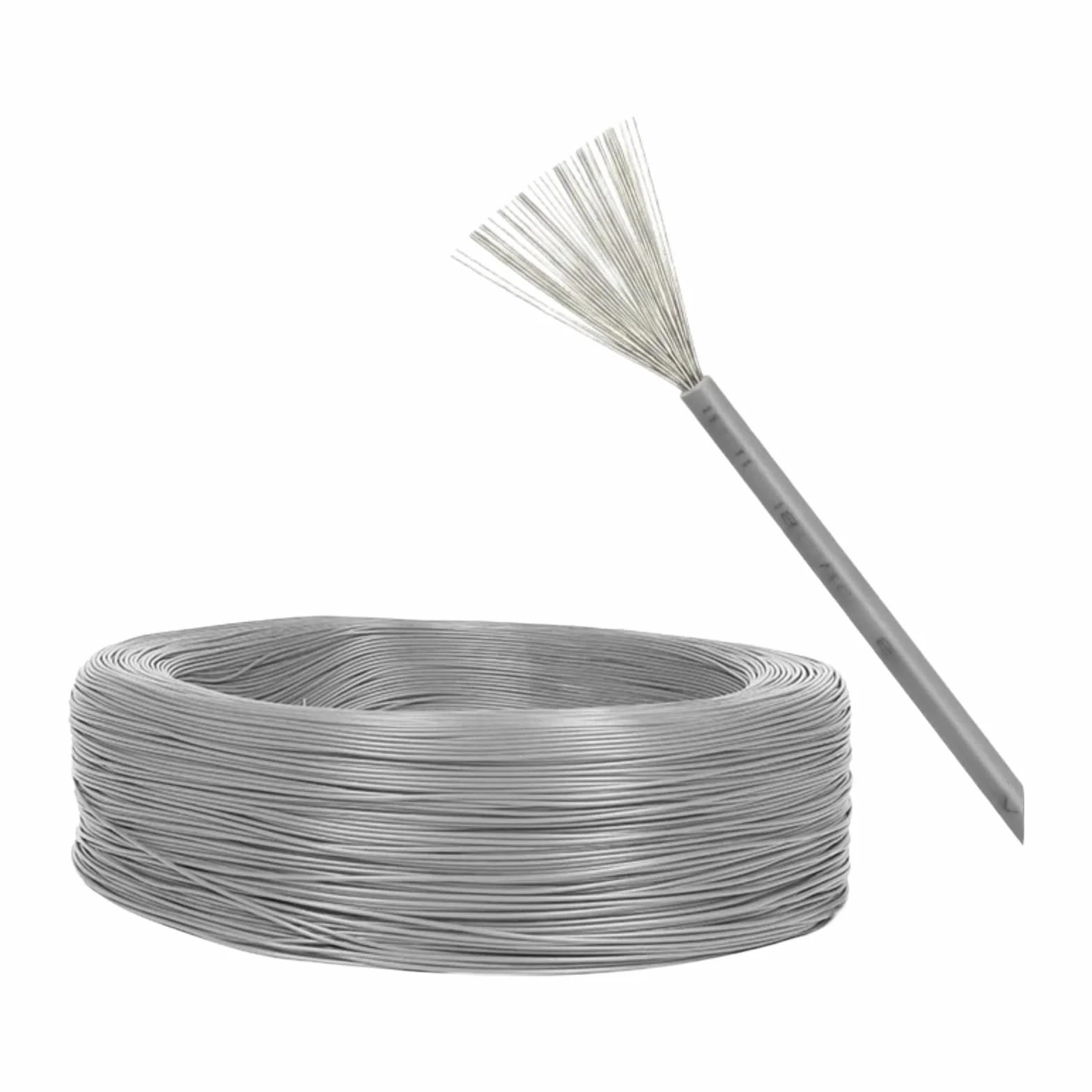 5M-200M UL1571 Kable elektroniczne 32 30 28 26 AWG miękki PVC (szary, 100 m, 26 AWG)