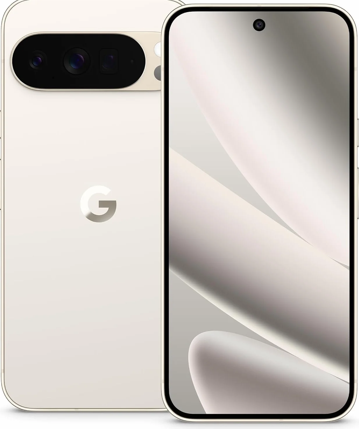 Google Pixel 10 Pro smartfon 256 GB kremowo-szary Android Gemini potrójne kamery wyświetlacz Super Actua 6,3 cala 24h bateria