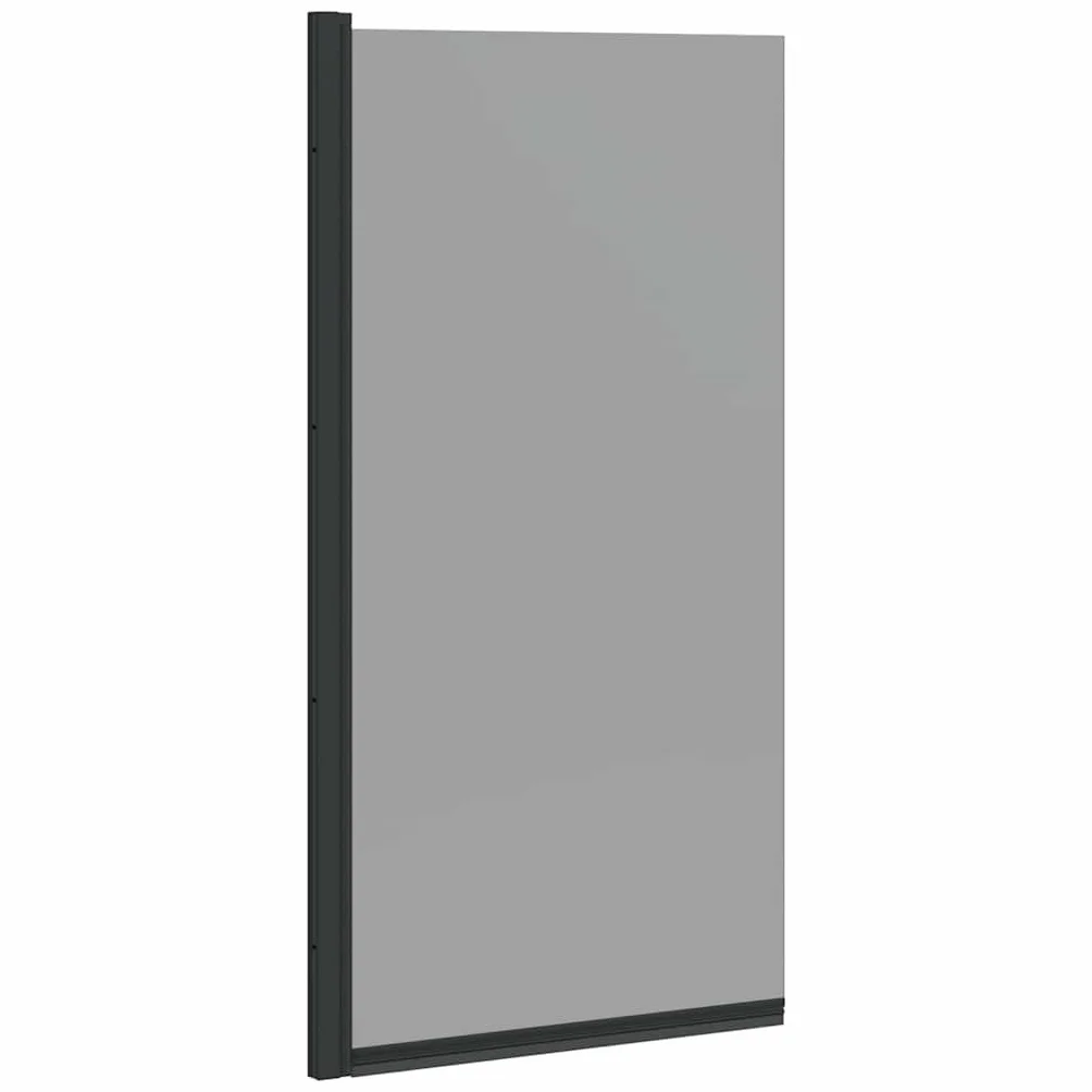 vidaXL Ścianka prysznicowa do kąpieli Czarny 68 x 130 cm