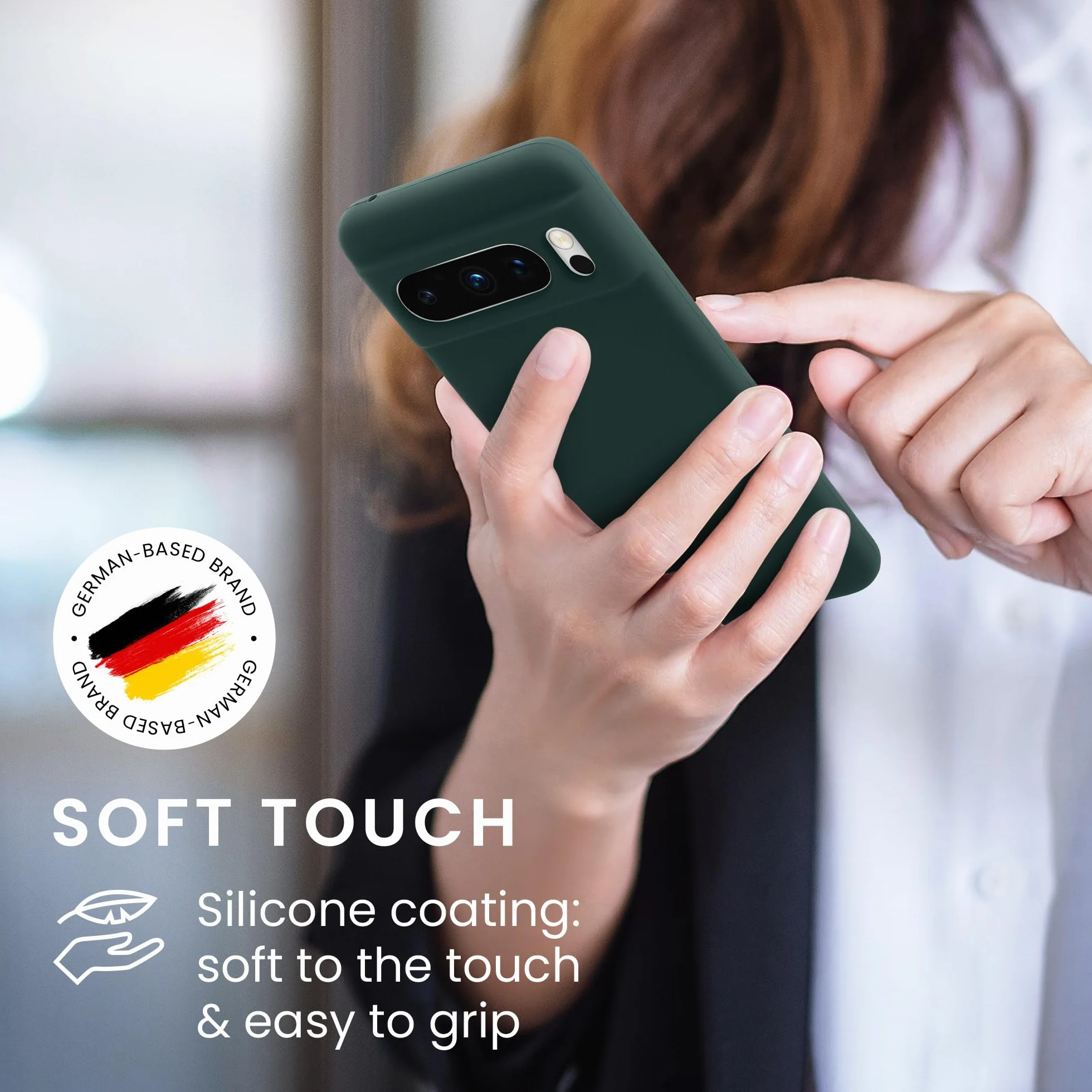 kwmobile Etui kompatybilne z Google Pixel 8 Pro - Silikonowe TPU Niebiesko-Zielone
