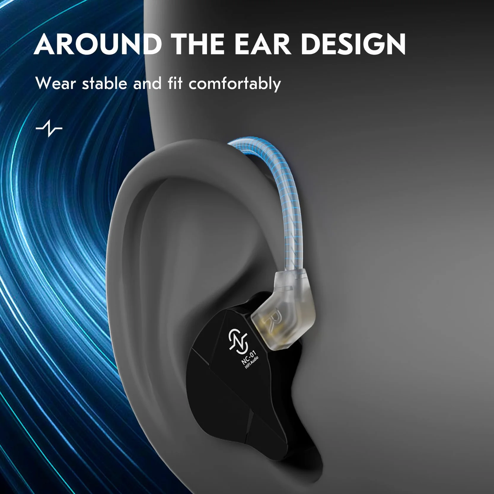 CCZ C03 kabel USB-C IEM z mikrofonem 4N posrebrzany OFC QDC Pin DAC Chip 120 cm In-Ear Monitor kabel do KZ ZSN PRO X, ZS10 PRO, ZS10 PRO X, ZS12 PRO X, EDX PRO, Castor, KBEAR Storm