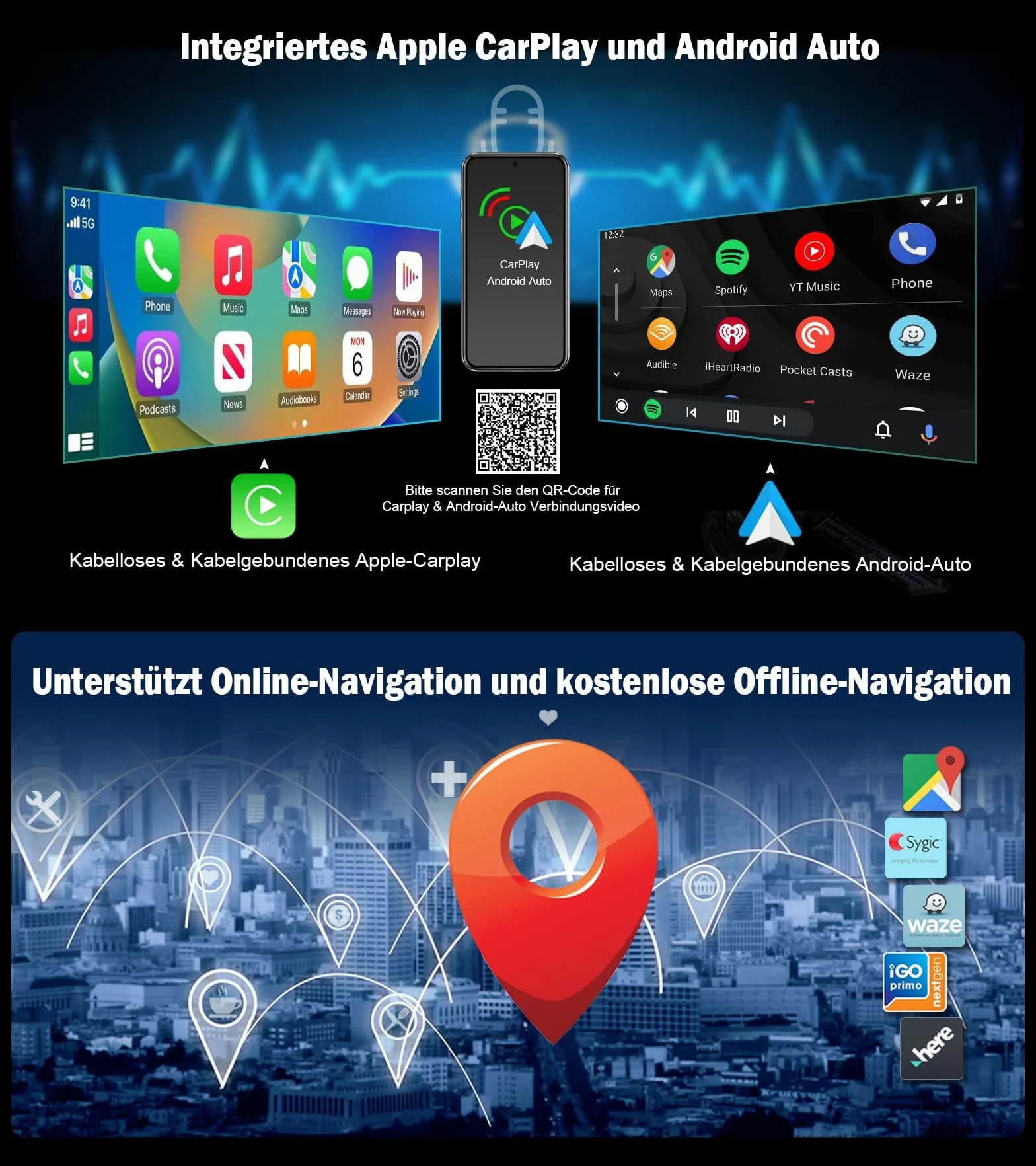 Radio samochodowe Android 14 8GB 128GB Qualcomm 8-rdzeniowy Carplay do BMW X3 F25 X4 F26 NBT GPS Android Auto DAB+ WiFi IPS Bluetooth 5.0 ekran dotykowy iDrive Canbus