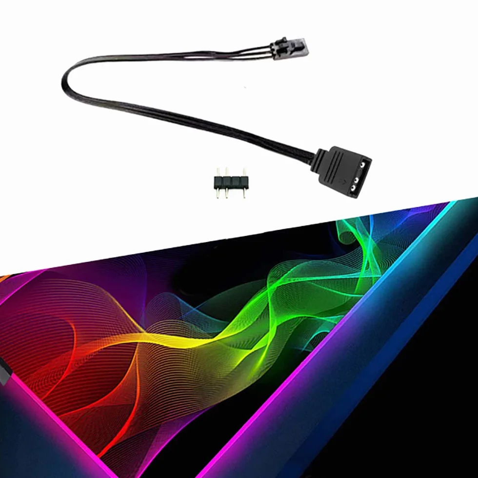 Kabel adaptera RGB do Corsair Lighting Node Pro, konwertera do iCUE Commander Pro, ARGB 5 V 3 piny