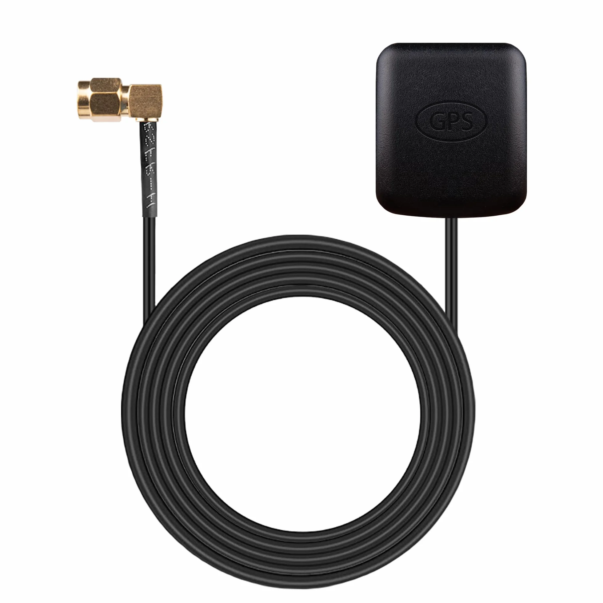 VALTRON Antena GPS z wtyczką SMA, aktywna antena nawigacyjna GPS do radia samochodowego, system nawigacji GPS, kamera monitorująca w czasie rzeczywistym, kamera do monitoringu routera (V1)