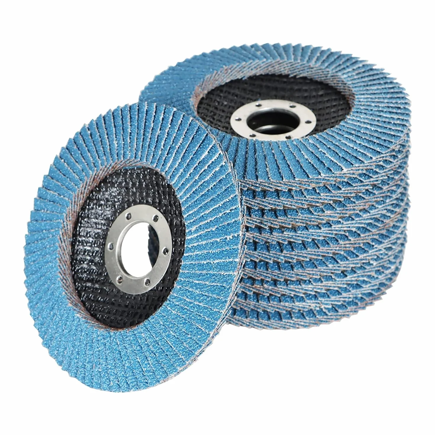 Ściernica listkowa, 10 szt. Tarcze szlifierskie, cyrkonowe krążki ścierne 4-1/2" x 7/8" do szlifierek kątowych(100grit)
