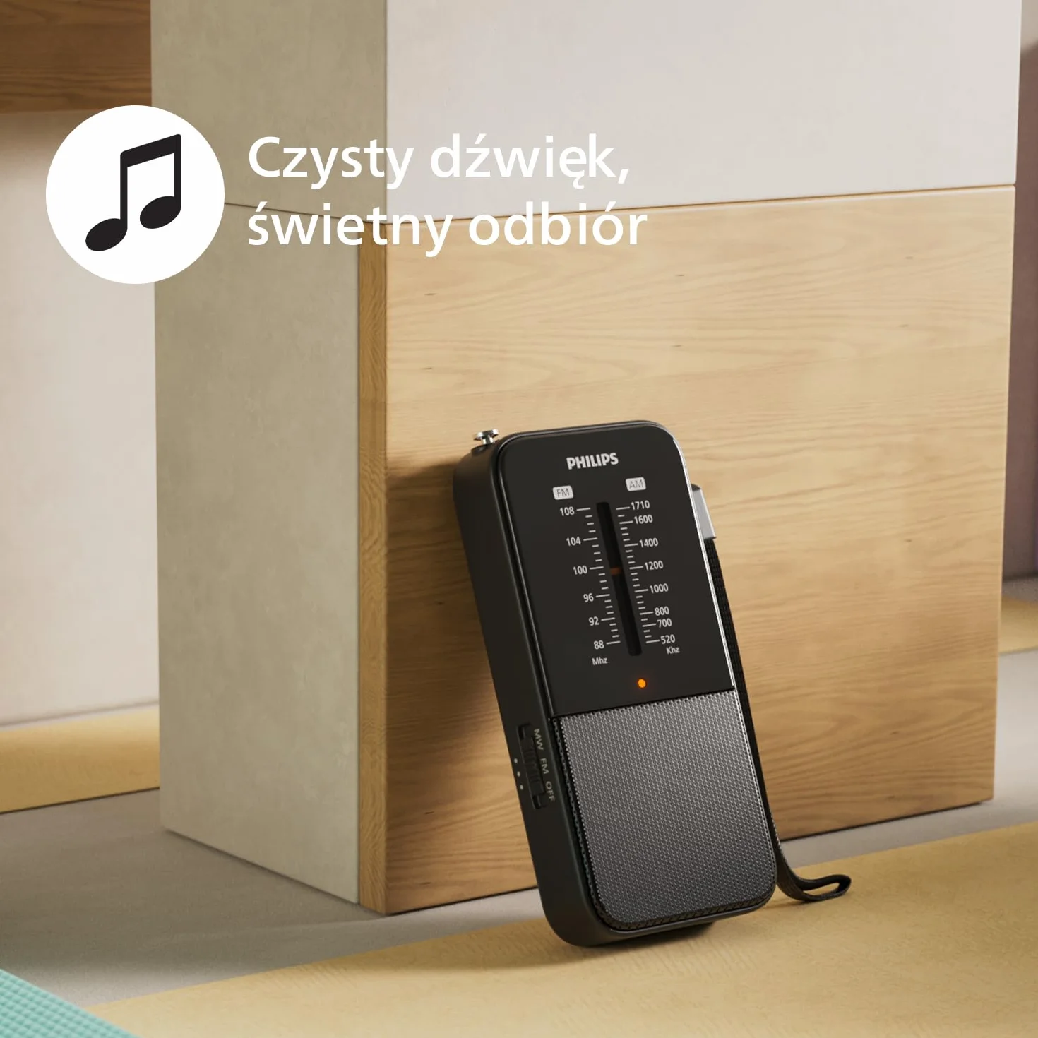 Philips TAR1509 Przenośne Radio FM/MW