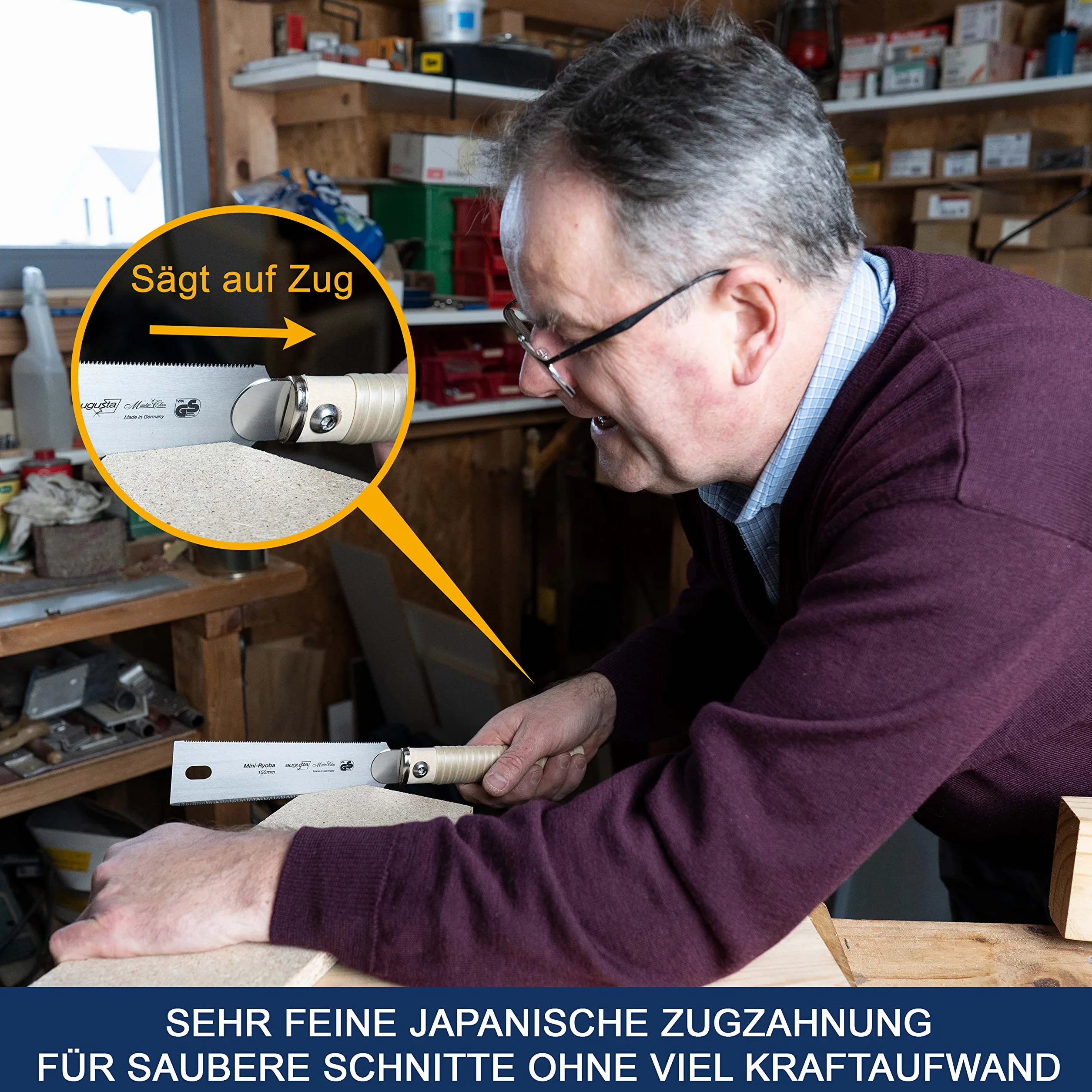 Zapasowy brzeszczot do piły Augusta z różą żywopłotu japońskiego Mini Ryoba 150 mm I tradycyjna piła ze stali taśmowej C75 do precyzyjnego i grubego cięcia I piła z elastycznym i obustronnie