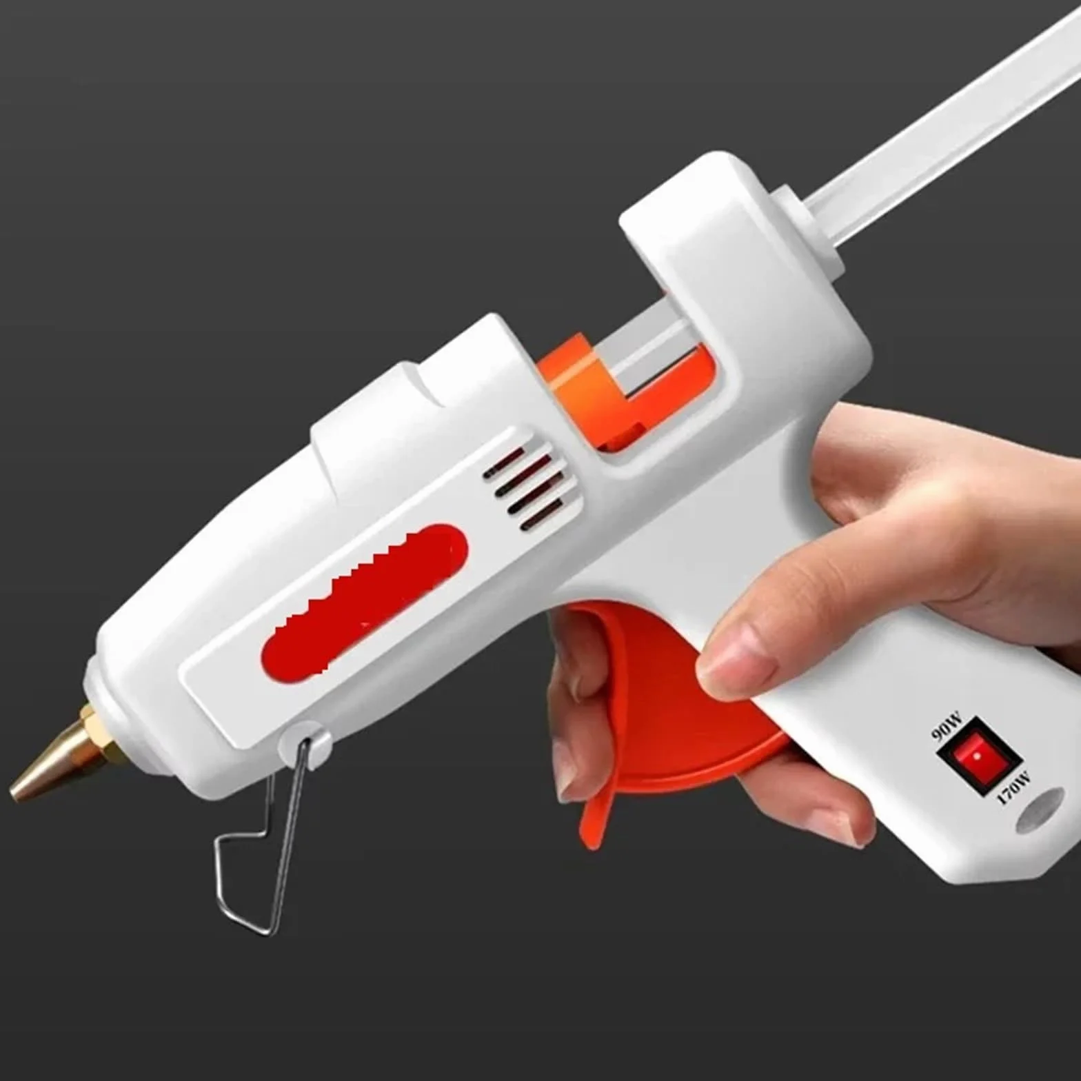 Pistolet do klejenia na gorąco, 100 W Hot Mett Gulue Pistolet DIY Mini Household Pistolety Przemysłowe Użyj 11 Mm Patyków Dwa Style