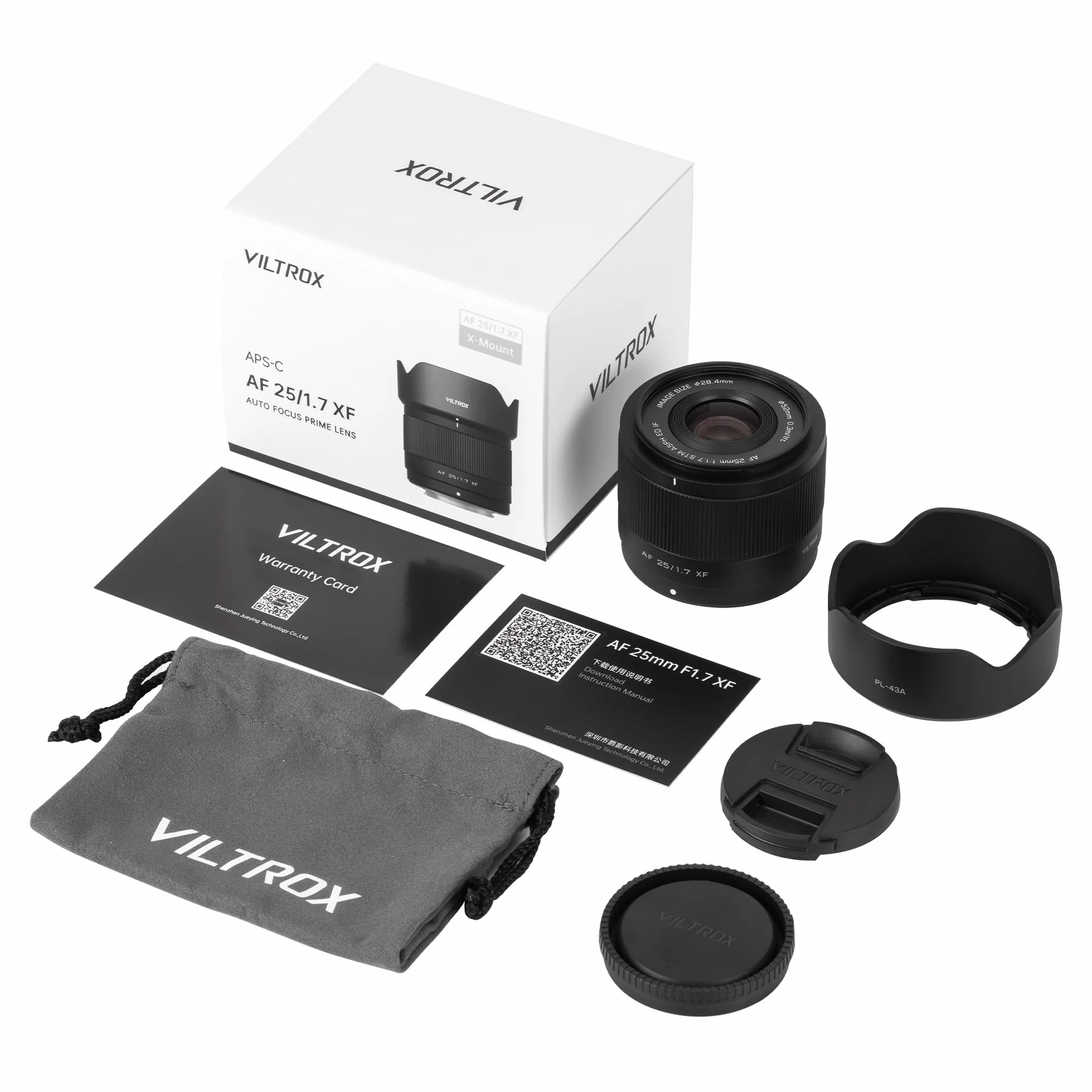 VILTROX AF 25mm F1.7 XF APS-C Obiektyw do Fuji X Mount