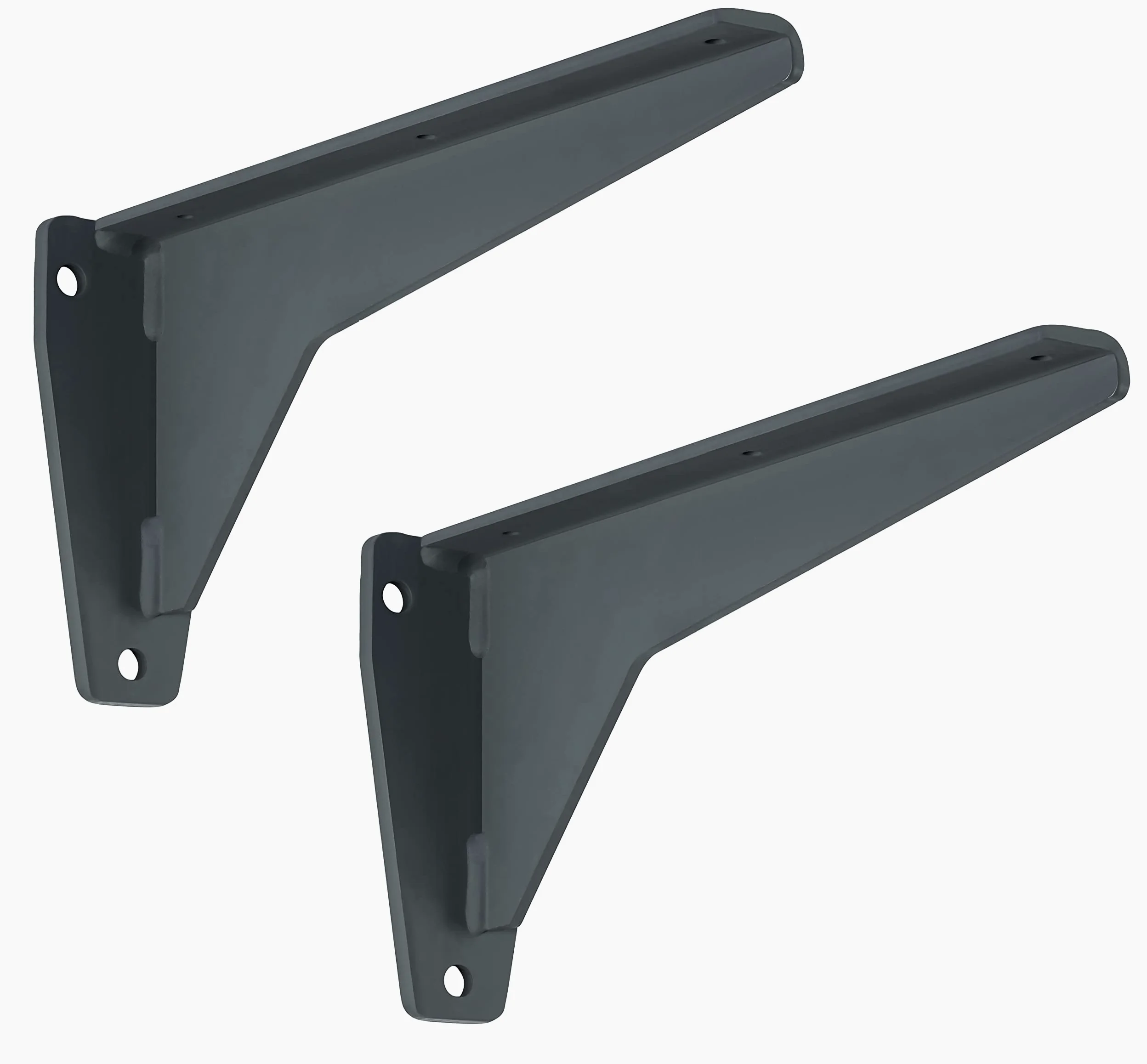 Gedotec MIRA Strong konsola do dużych obciążeń, 2 szt., wspornik kątowy, długość 480 mm, nośność 500 kg na parę, uchwyt do regału stalowego, masywna szara, uchwyt do montażu na ścianie