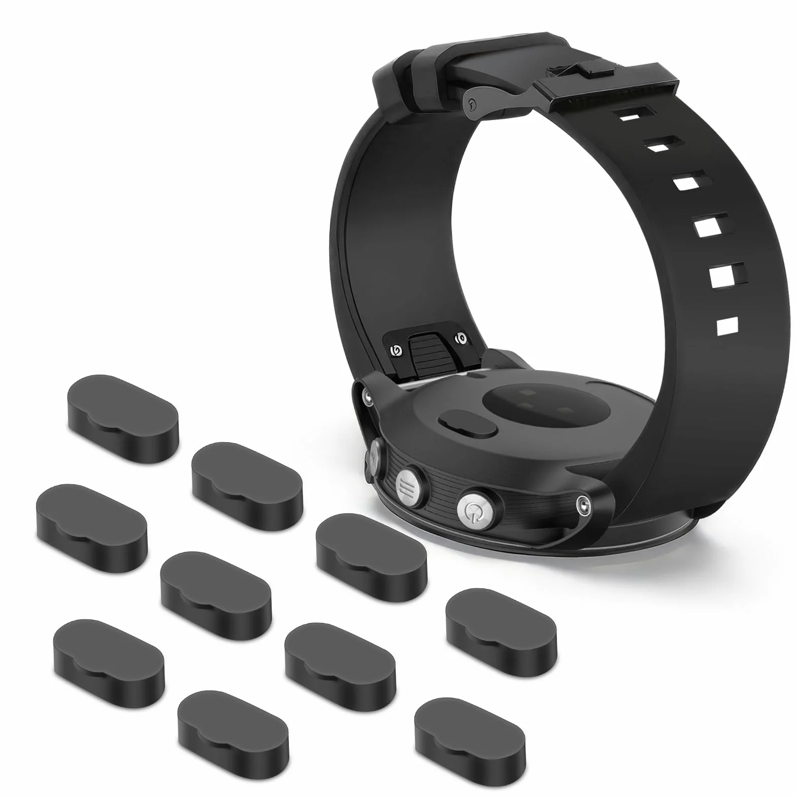 Vancle Silikonowe Zatyczki Przeciwpyłowe do Garmin Vivoactive 6/5/4/4s/3, Fenix 8/7/7S/7X/6/6S/6X/5/5S/5X, Venu 3/3s/2, Instinct 3/2, Epix 2 Pro
