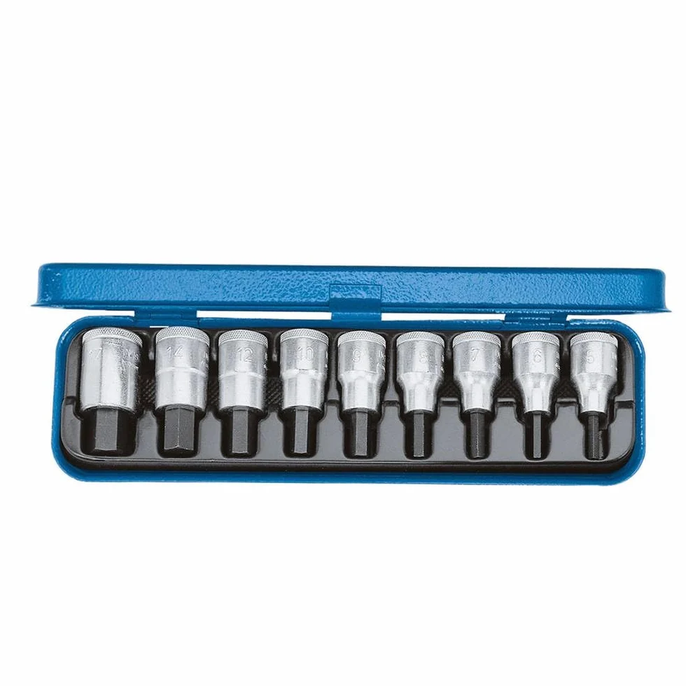 Zestaw nasadek wkrętakowych 1/2" do śrub 6-kątnych 3/16" do 5/8" GEDORE