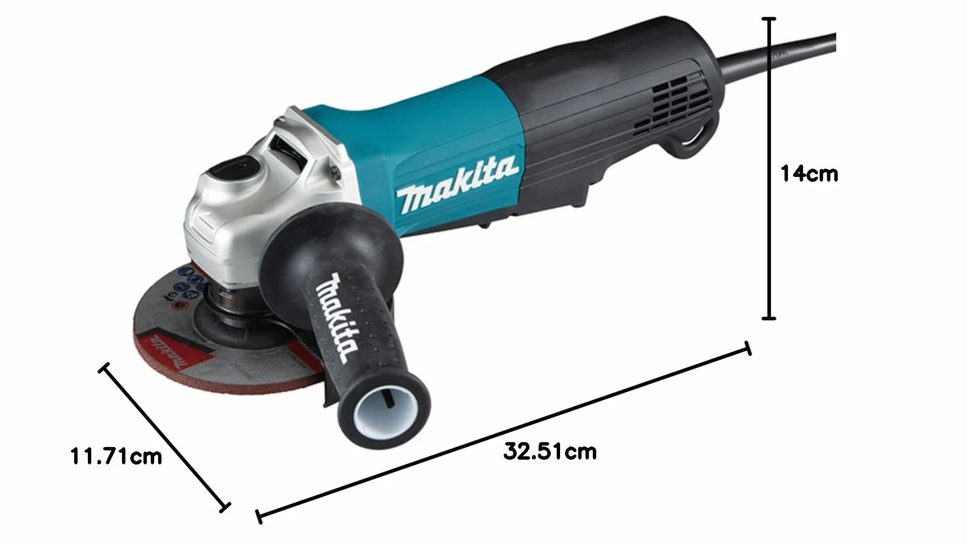 MAKITA GA5050R MINIGŁOWNICA 1300W 125 MM DŹWIGNIA