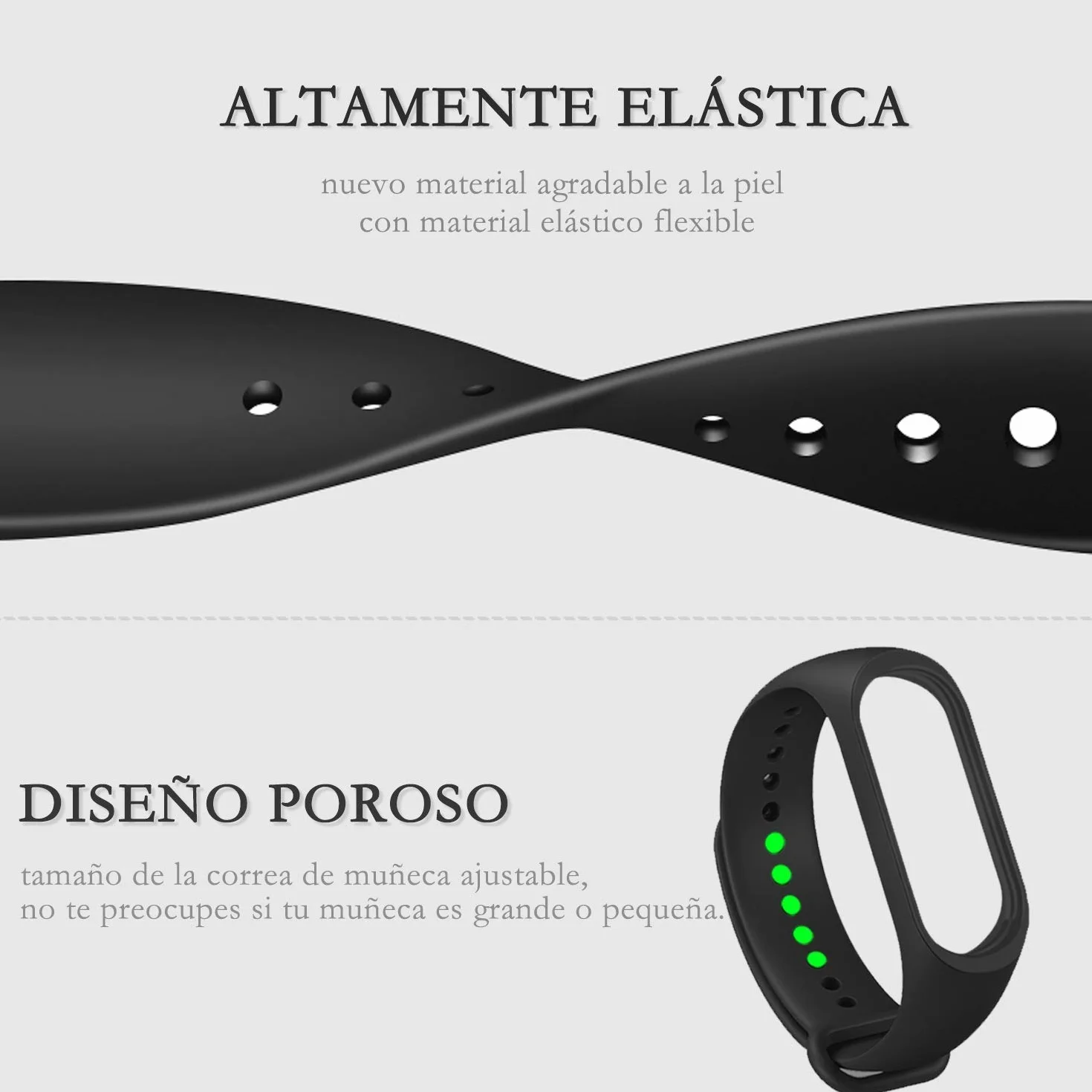 BANGTING 5 PCS Pasek Kompatybilny z Xiaomi Mi Band 3/4, Silikonowy Zegarek Wymiana
