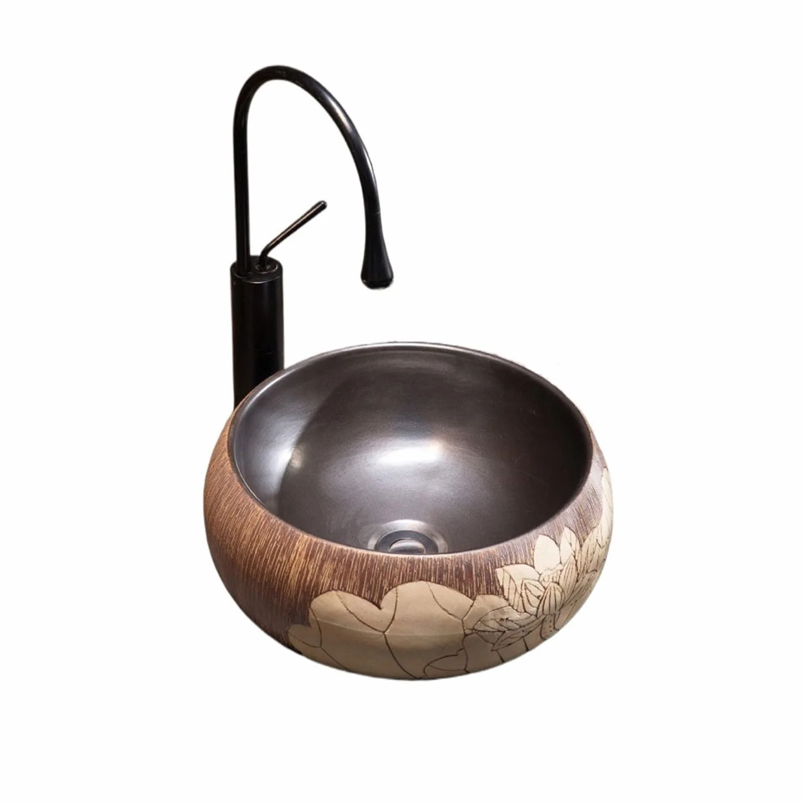 Umywalka nablatowa, umywalka nablatowa ceramiczna, umywalka łazienkowa w kształcie liścia, spersonalizowana umywalka zewnętrzna, umywalka łazienkowa ceramiczna SMA,