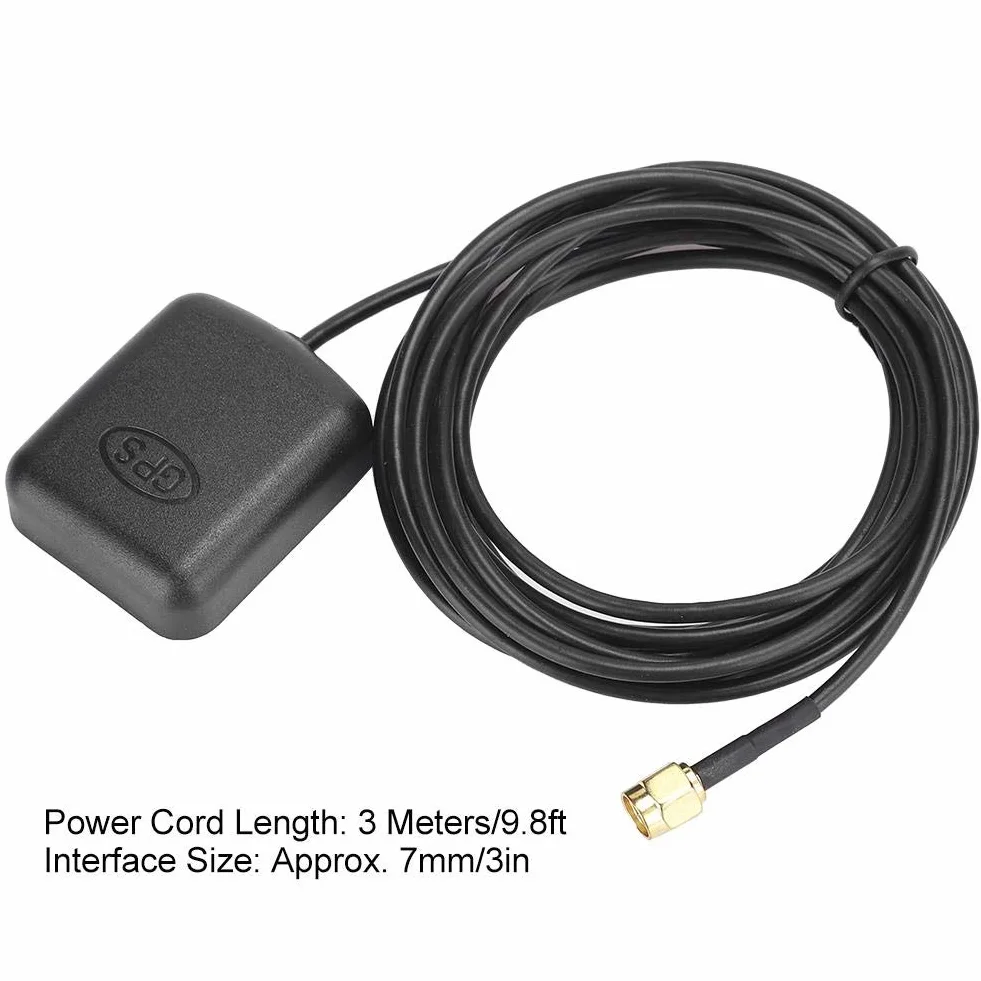 Samochodowy odbiornik GPS antena 3m SMA magnetyczna podstawa wzmacniacz sygnału