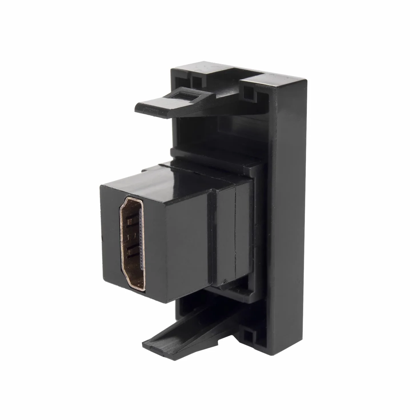 Maclean MCE720B Gniazdo HDMI Modułowe gniazdko ścienne Gniazdo podtynkowe Gniazdo ścienne Montaż podtynkowy (czarny)