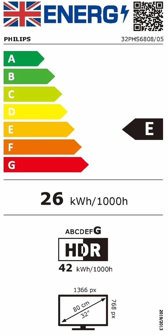 Philips 32PHS6808/12 80 cm 32 cali Telewizor LED HD 60 Hz HDR