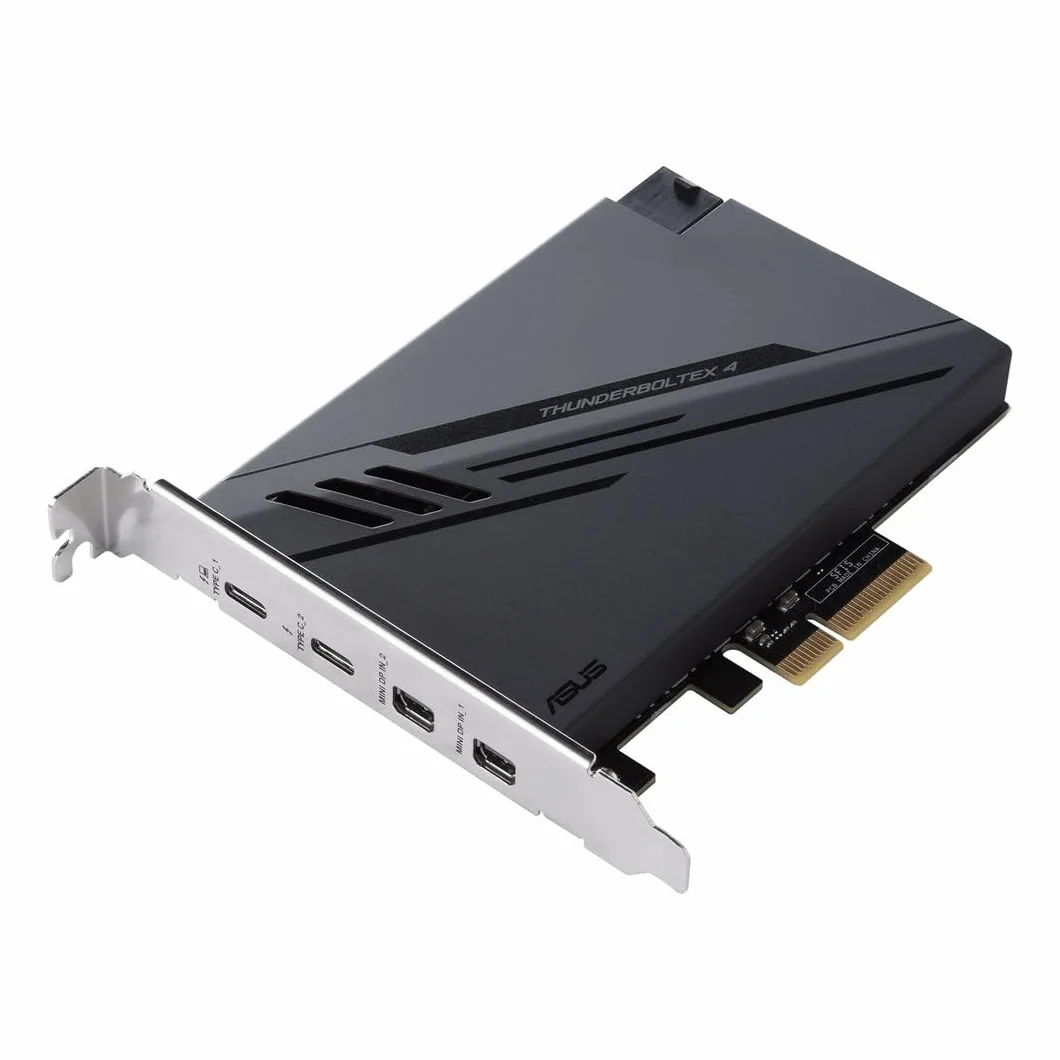 ASUS Karta ThunderboltEX 4, PCI Express, 2 x Thunderbolt 4 (USB-C), 2 x wejście Mini DisplayPort, TBT Header, USB 2.0