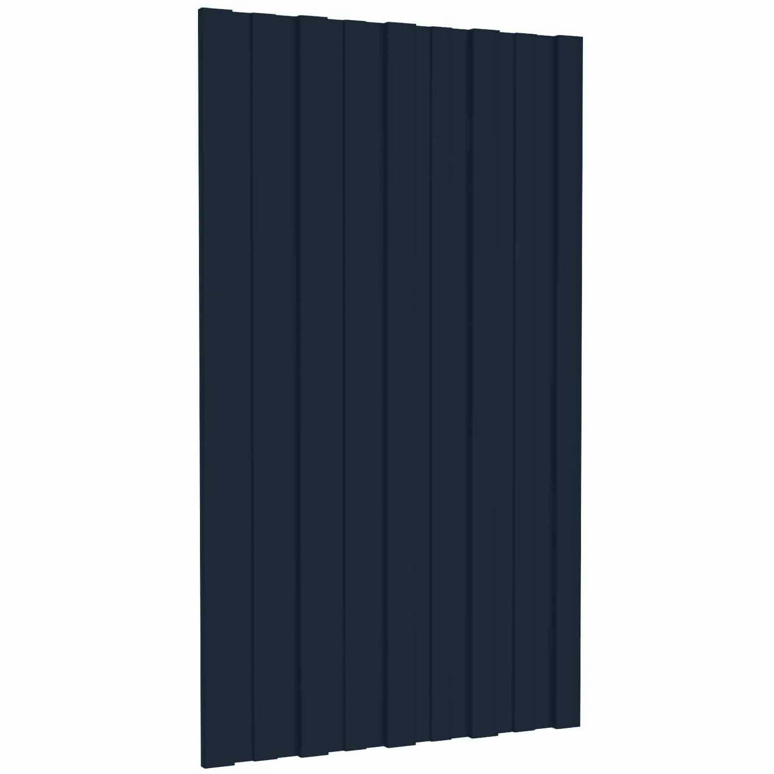 Panel dachowy, zestaw 12 sztuk, 80 x 45 cm, antracyt, z ocynkowanej stali, do szopy, altany ogrodowej, zadaszenia