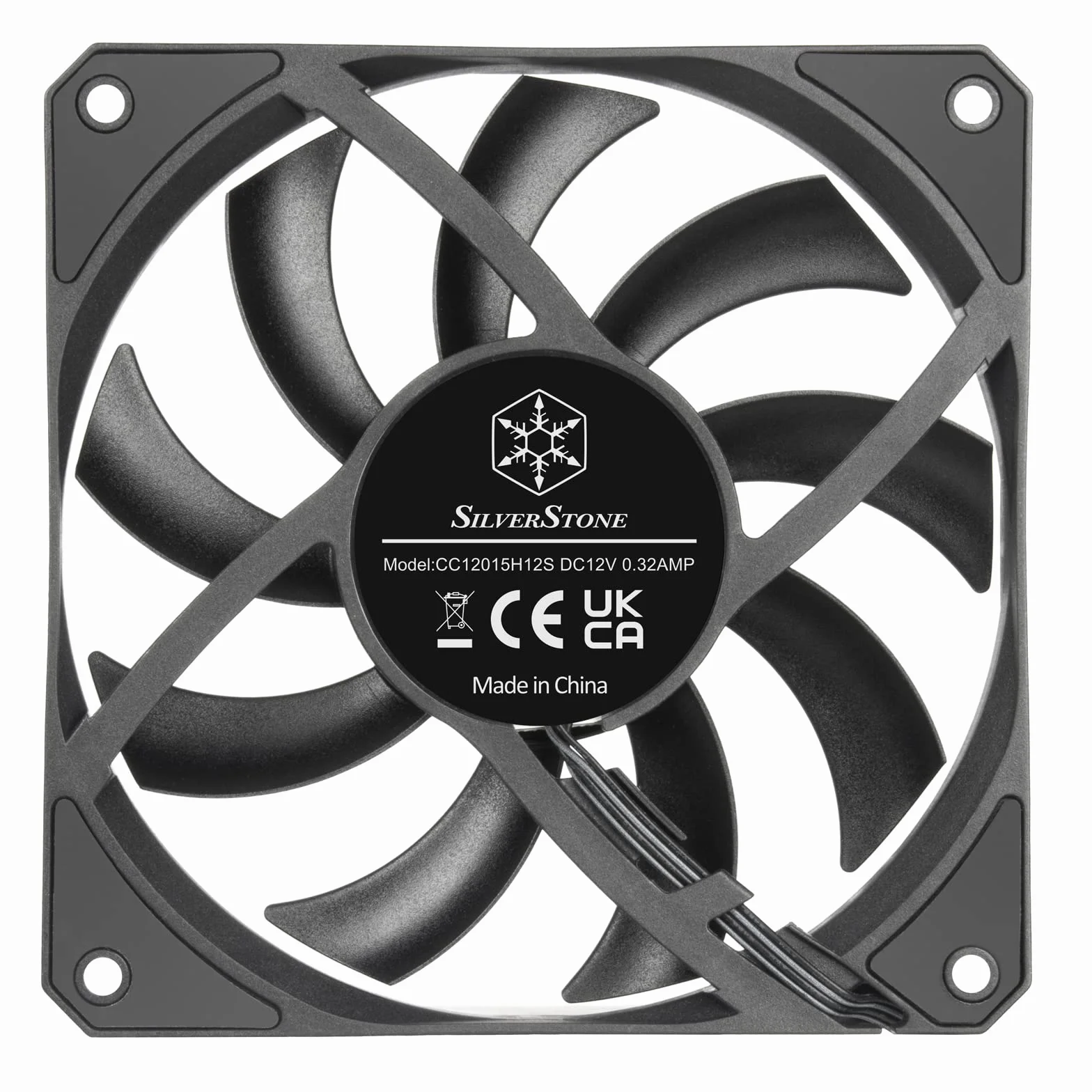 SilverStone Technology Air Slimmer 120 Enhanced Performance Slim Fan 120 mm PWM SST-AS120B czarny