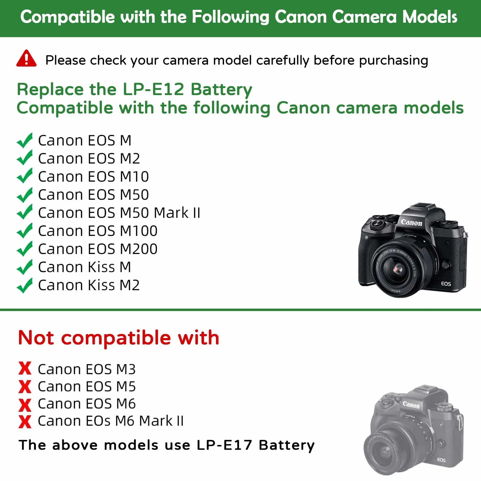 ACK-E12 DR-E12 Zasilacz AC Zestaw ładowarki do Canon EOS M M2 M10 M50 M100