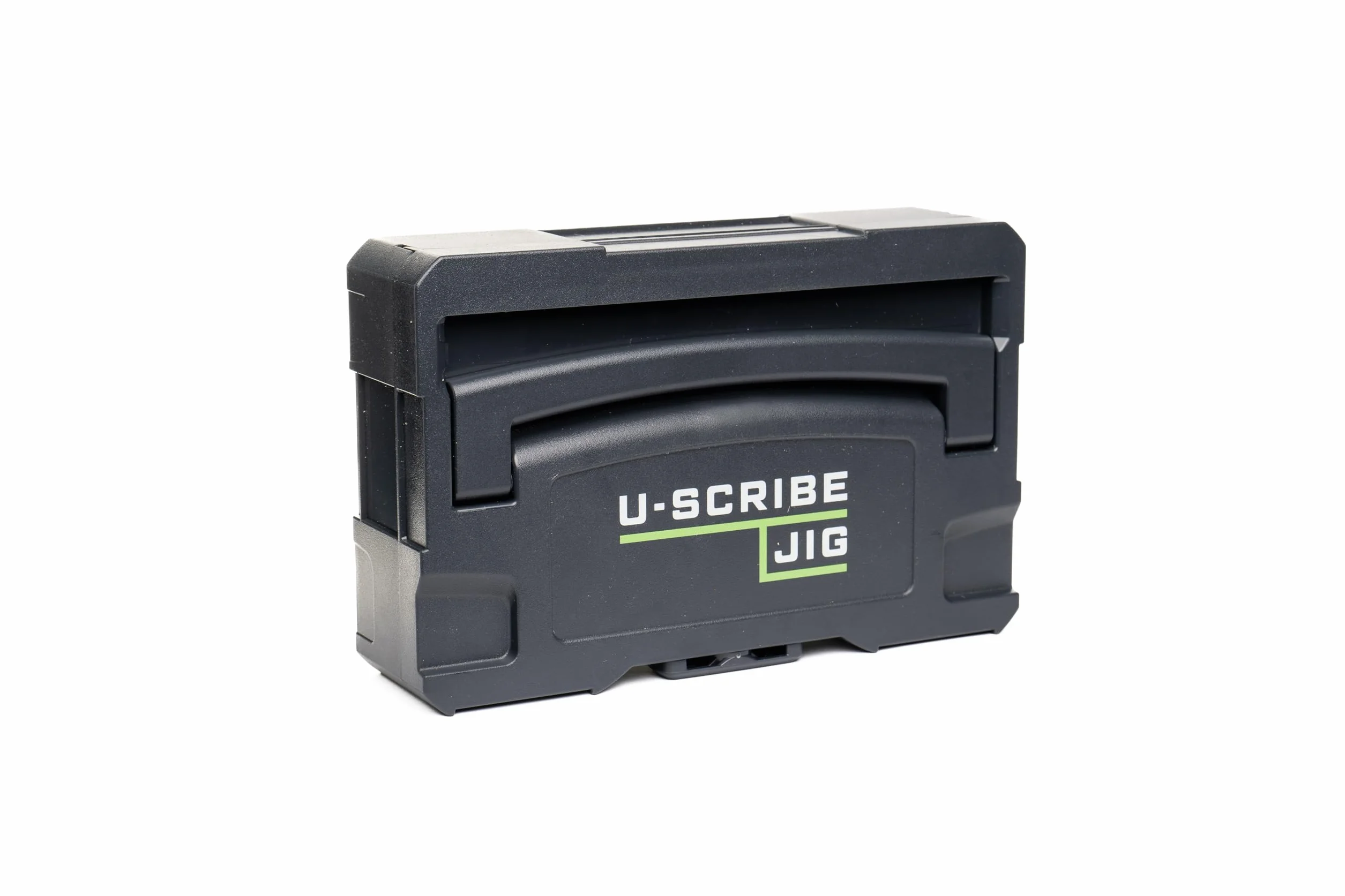 U-Scribe Jig Systainer Edition zestaw przyrządów do obróbki drewna i stolarstwa ze skrzynką na narzędzia i akcesoriami, Scribe Like a Pro i Mark Perfect Scribe Lines, łatwiej, inteligentniej i