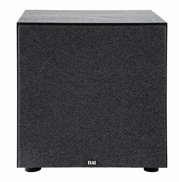 ELAC Debut 3.0 DS123 subwoofer – idealny do odtwarzania muzyki przez system stereo 5.1 Surround, legendarny dźwięk, szlachetny design – czarny