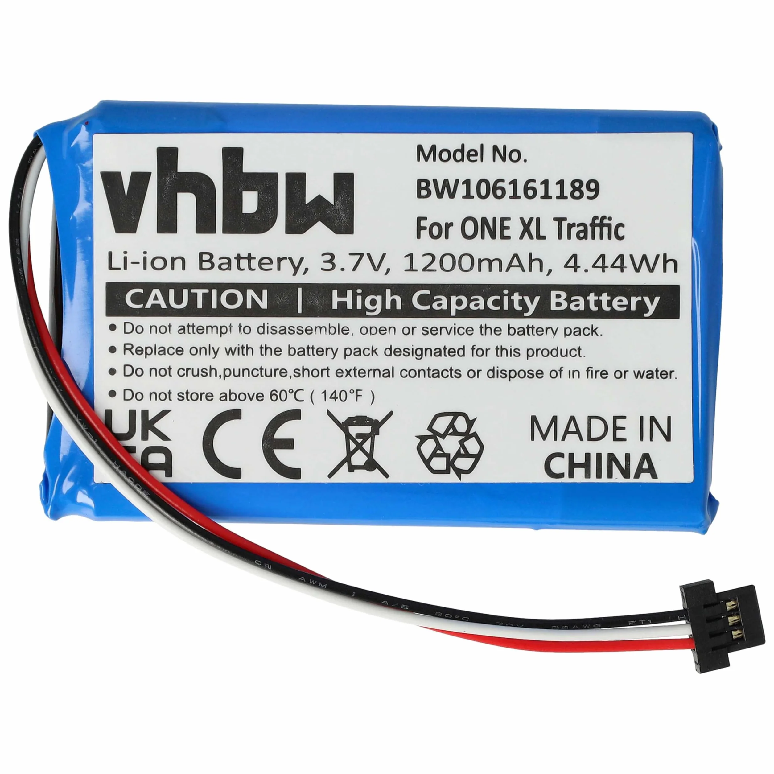 vhbw Bateria kompatybilna z TomTom XL Live 1200mAh 3,7 V Li-Ion
