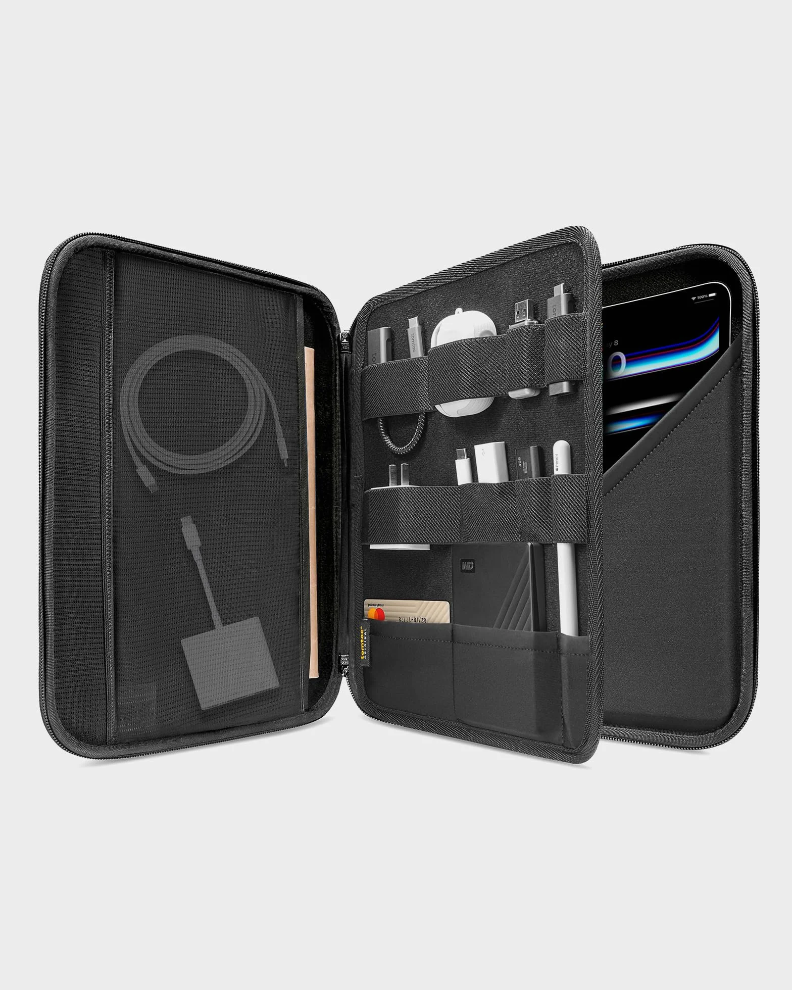 tomtoc portfolio Etui na tablet do 13 calowy iPad Pro M5/M4 & iPad Air M3/M2, twarda obudowa do Magic/Smart Keyboard