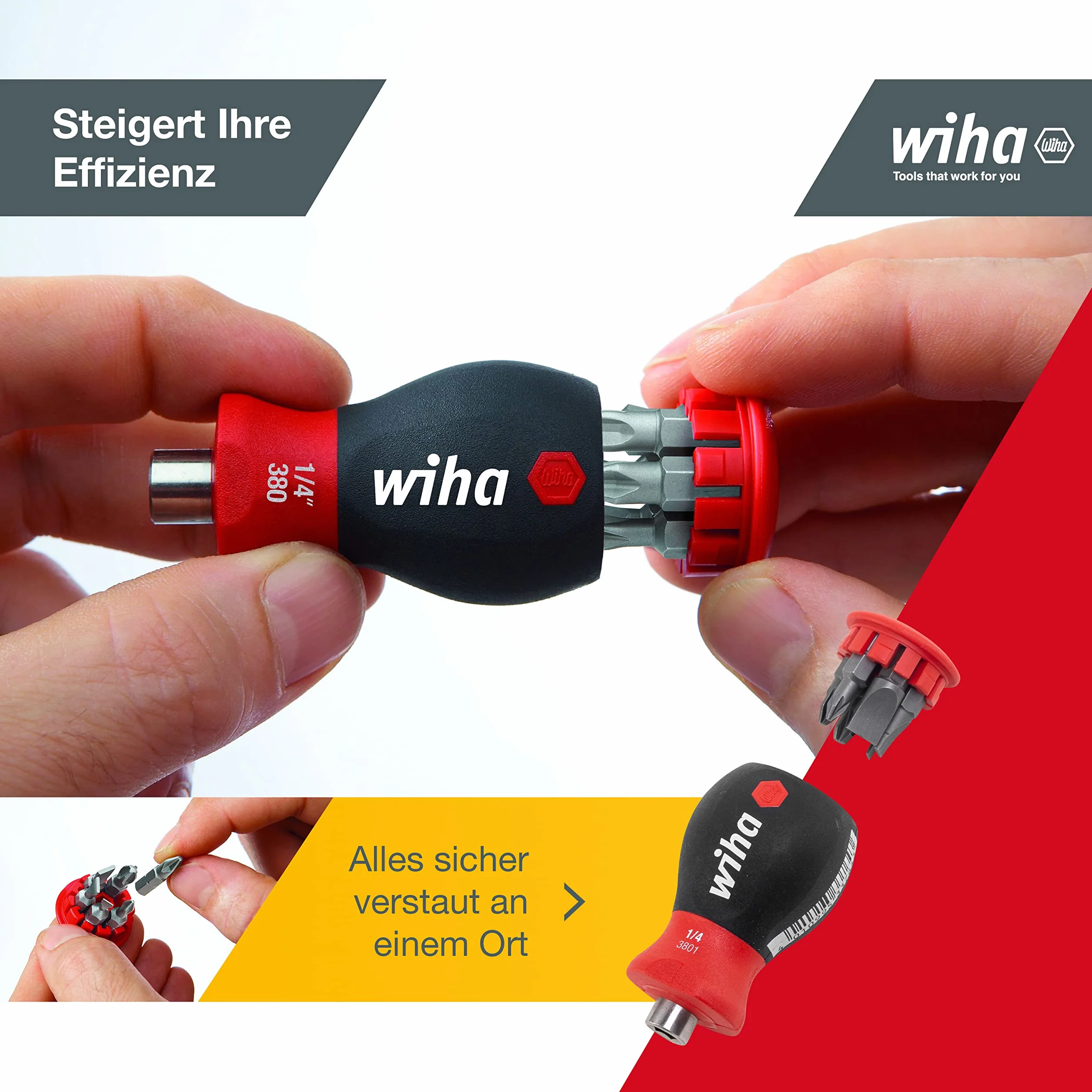 Wiha wkrętarka z magnesem do wymiany bitów