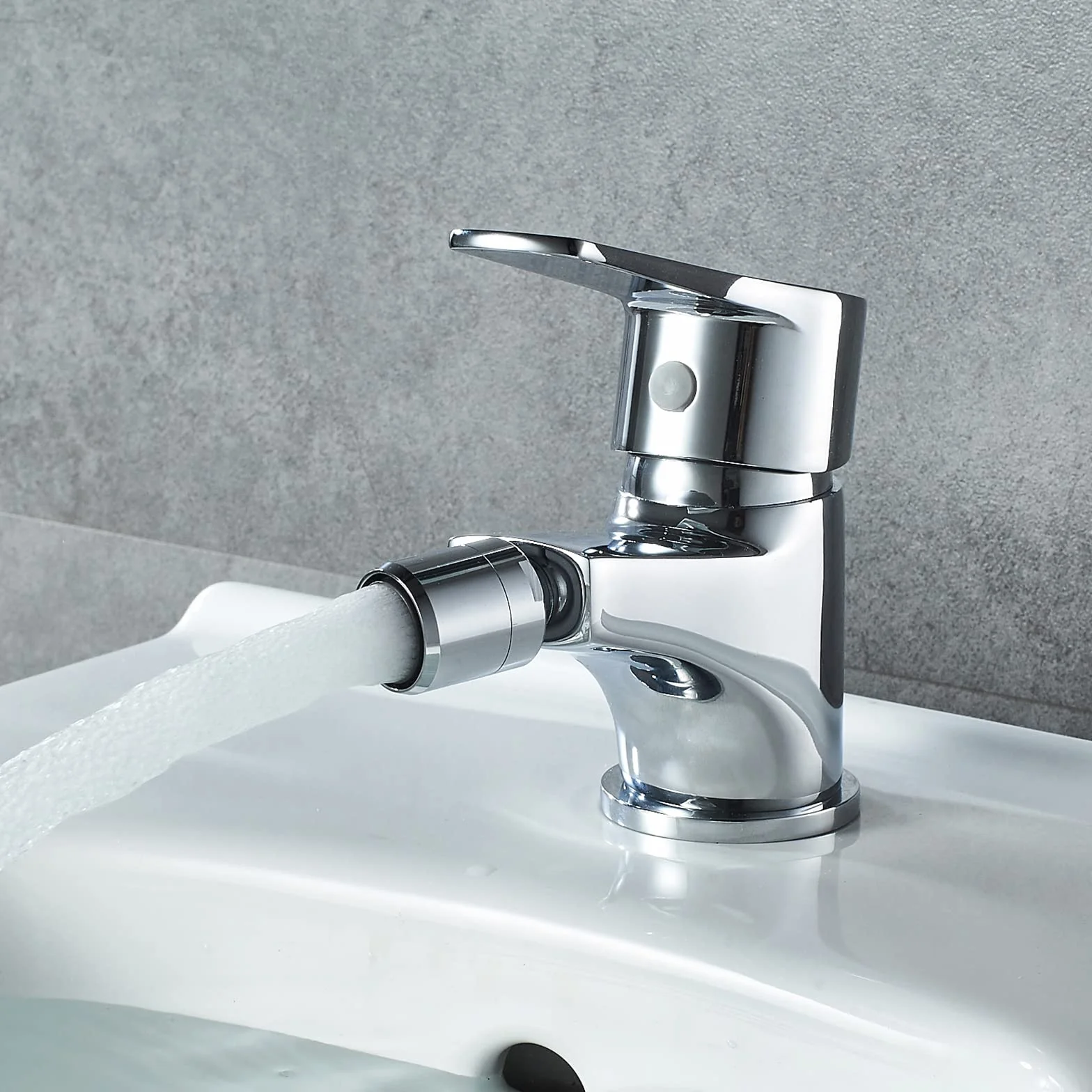 Ibergrif Klasyczny Bidet Łazienkowy, Bateria Jednouchwytowa do Umywalki, Chrom
