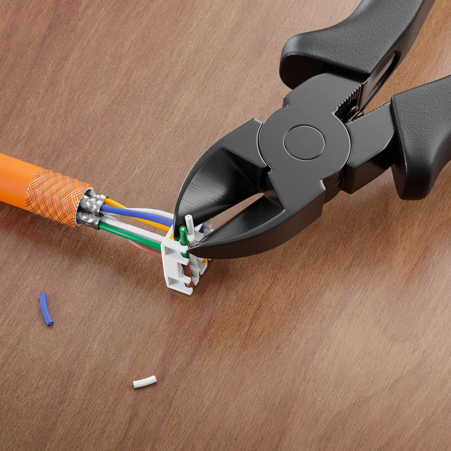 deleyCON Obcinaczki Boczne 160mm Nożyce do Kabli Nożyce do Drutu Szybka Sprężyna Nawracająca Elektronika Sieci Precyzyjne Obcinaczki Boczne Szczypce do Cięcia Cęgi